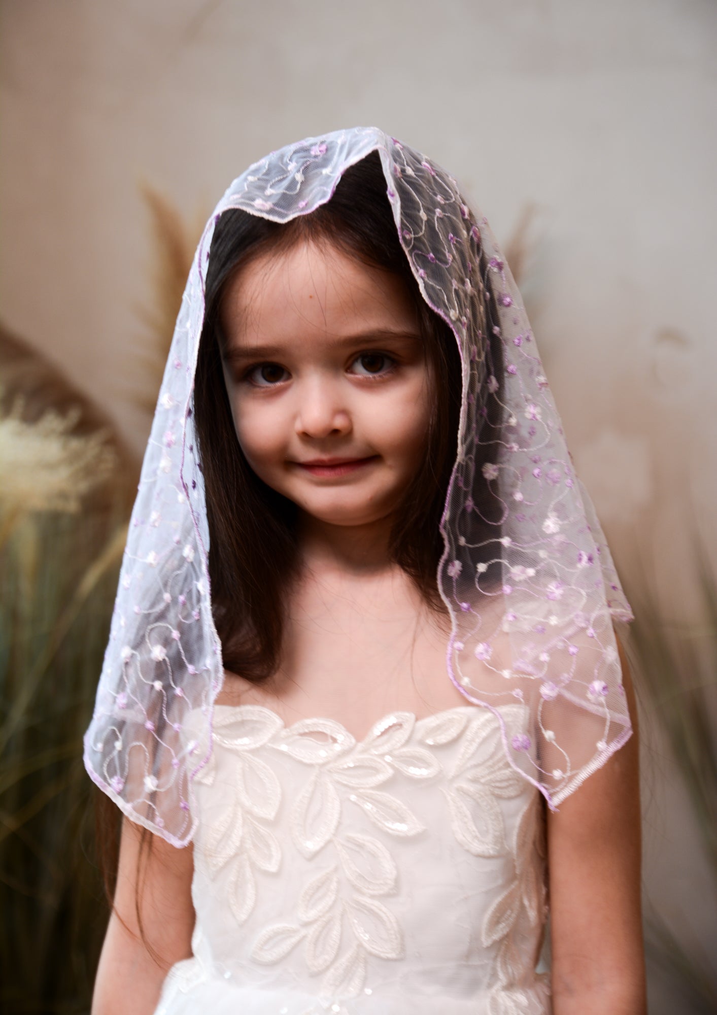 PURPLE SHORT VEIL