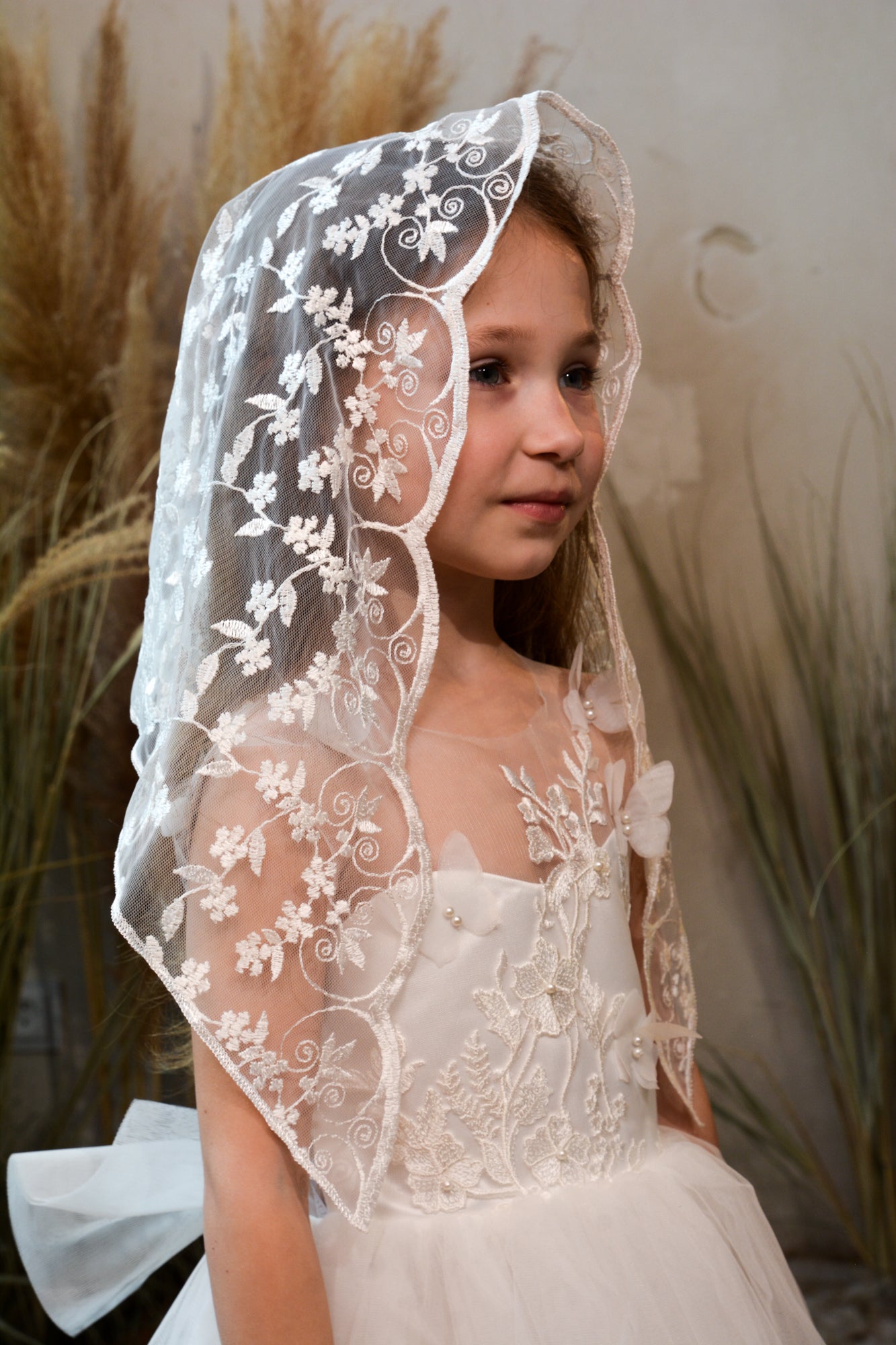 SHORT IVORY VEIL