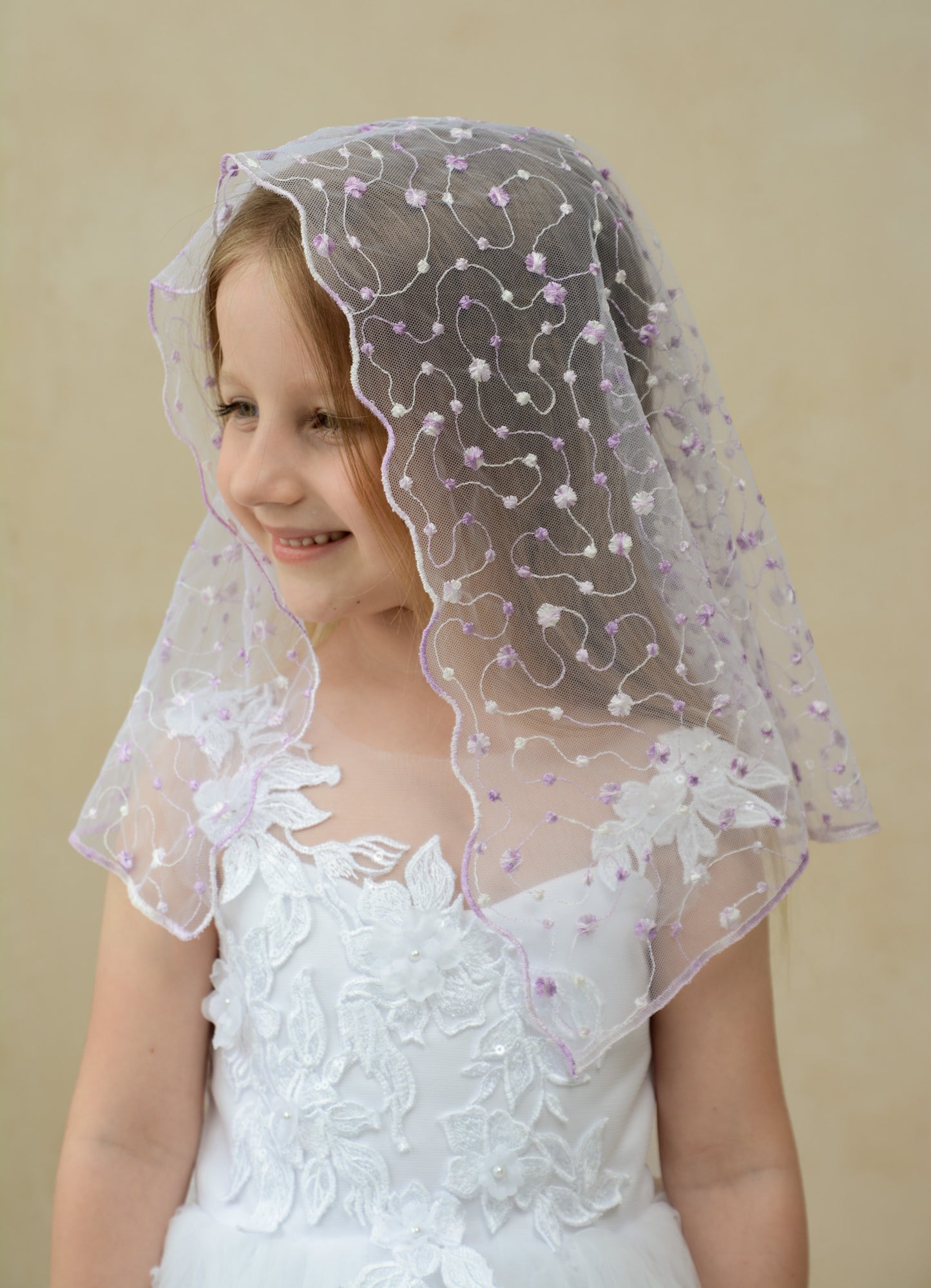 PURPLE SHORT VEIL