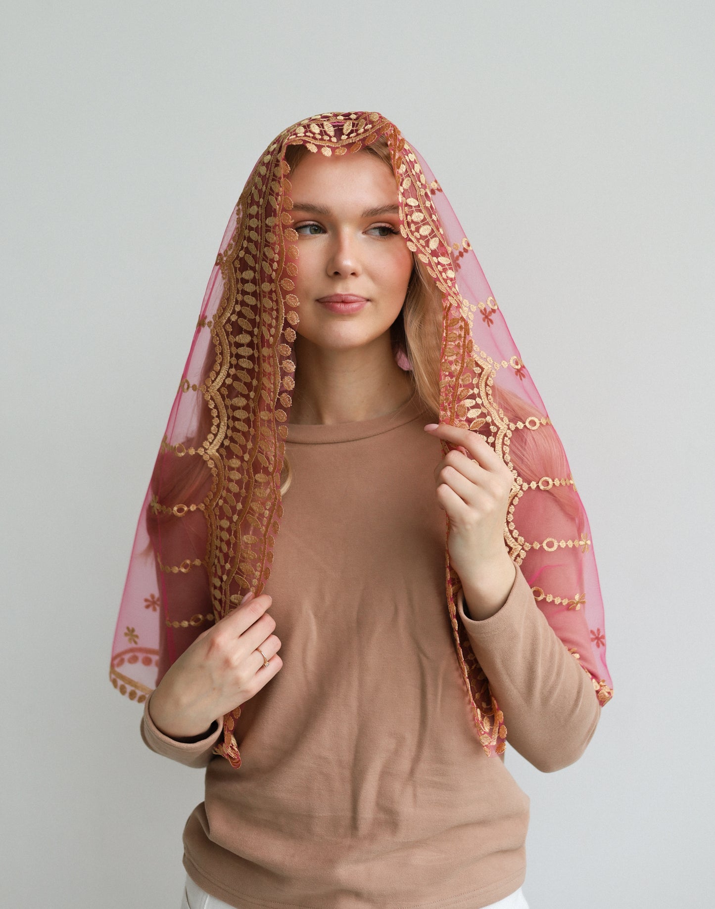PINK VEIL WITH HEART