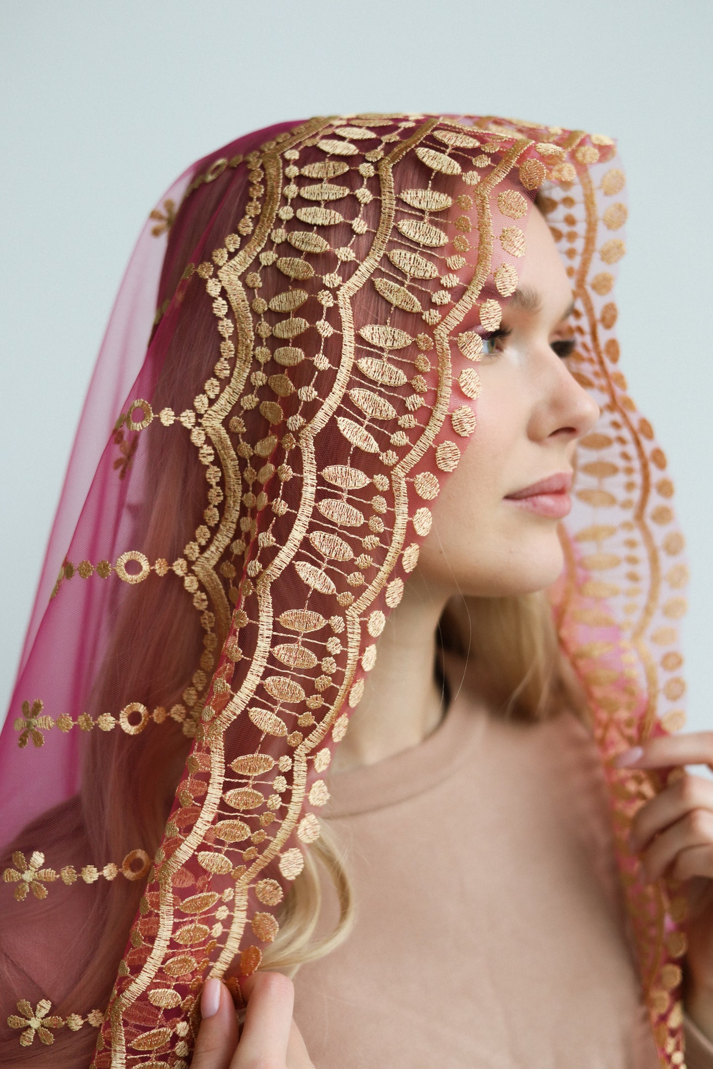 PINK VEIL WITH HEART