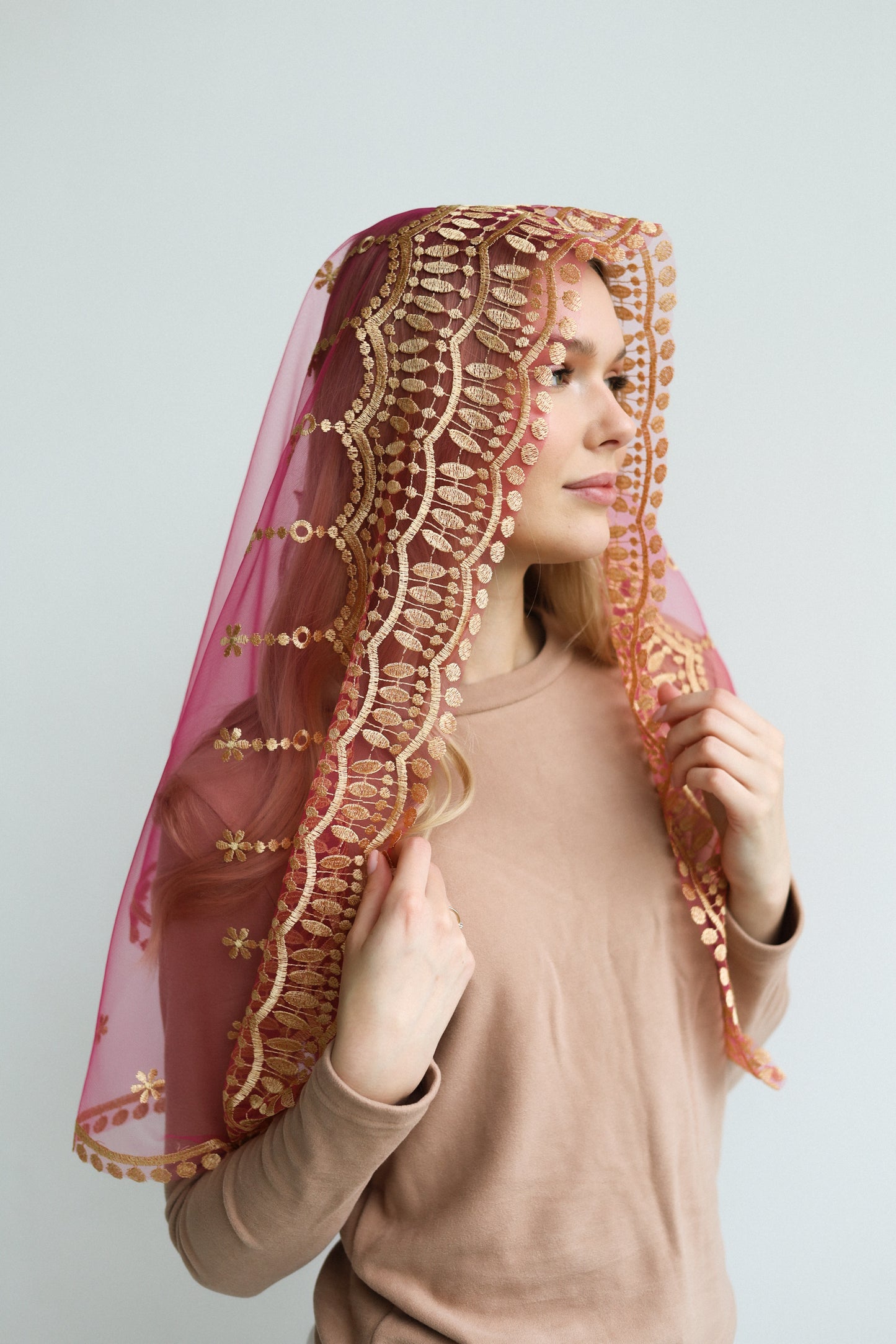 PINK VEIL WITH HEART