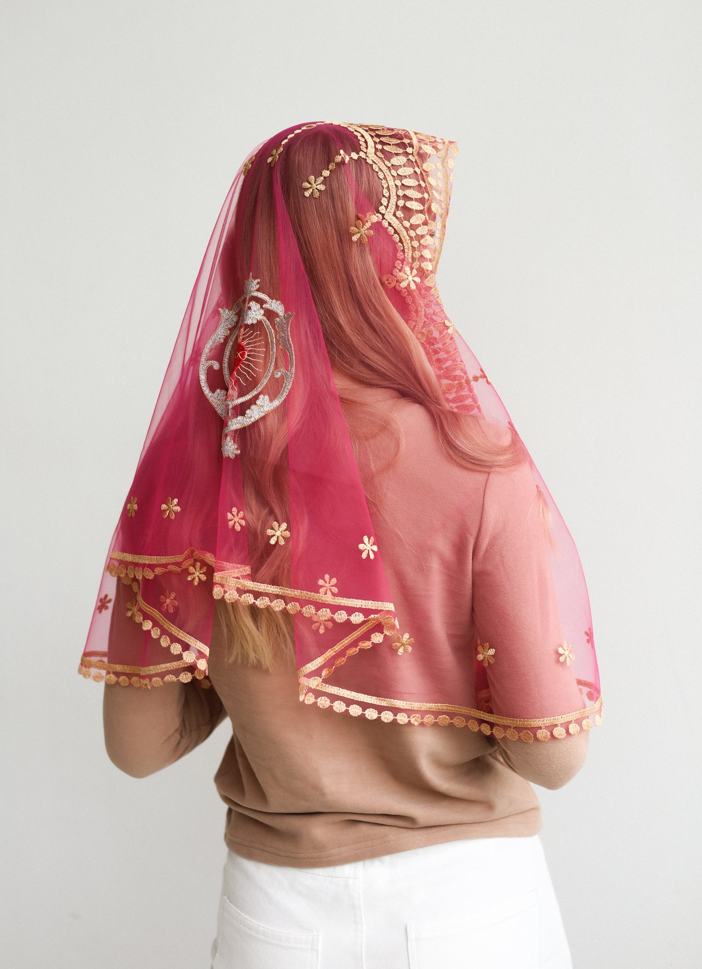 PINK VEIL WITH HEART