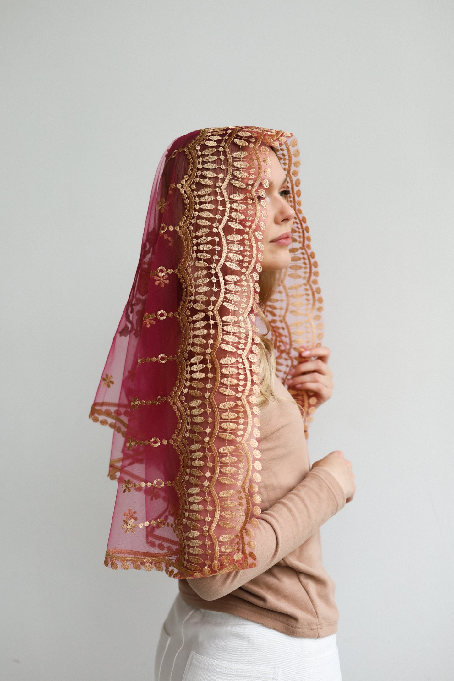 PINK VEIL WITH HEART