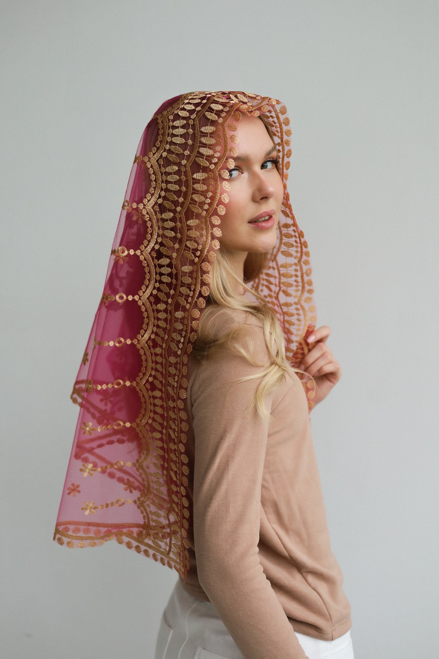 PINK VEIL WITH HEART