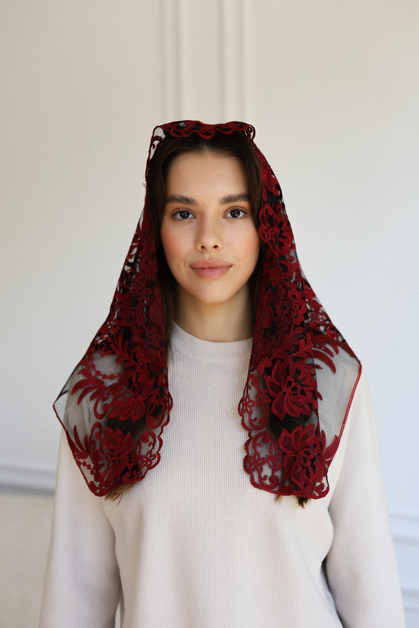 NEW BURGUNDY VEIL