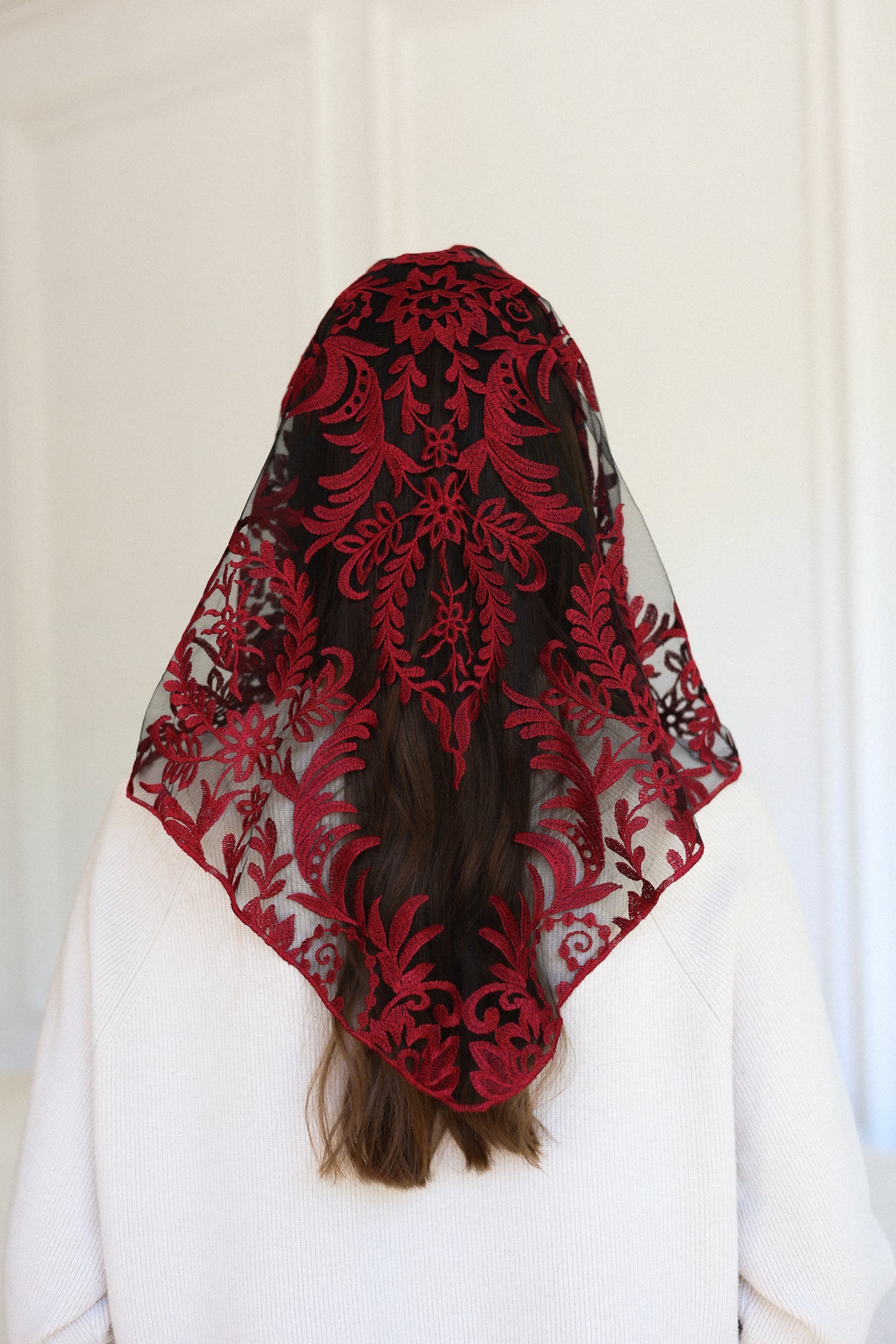 NEW BURGUNDY VEIL