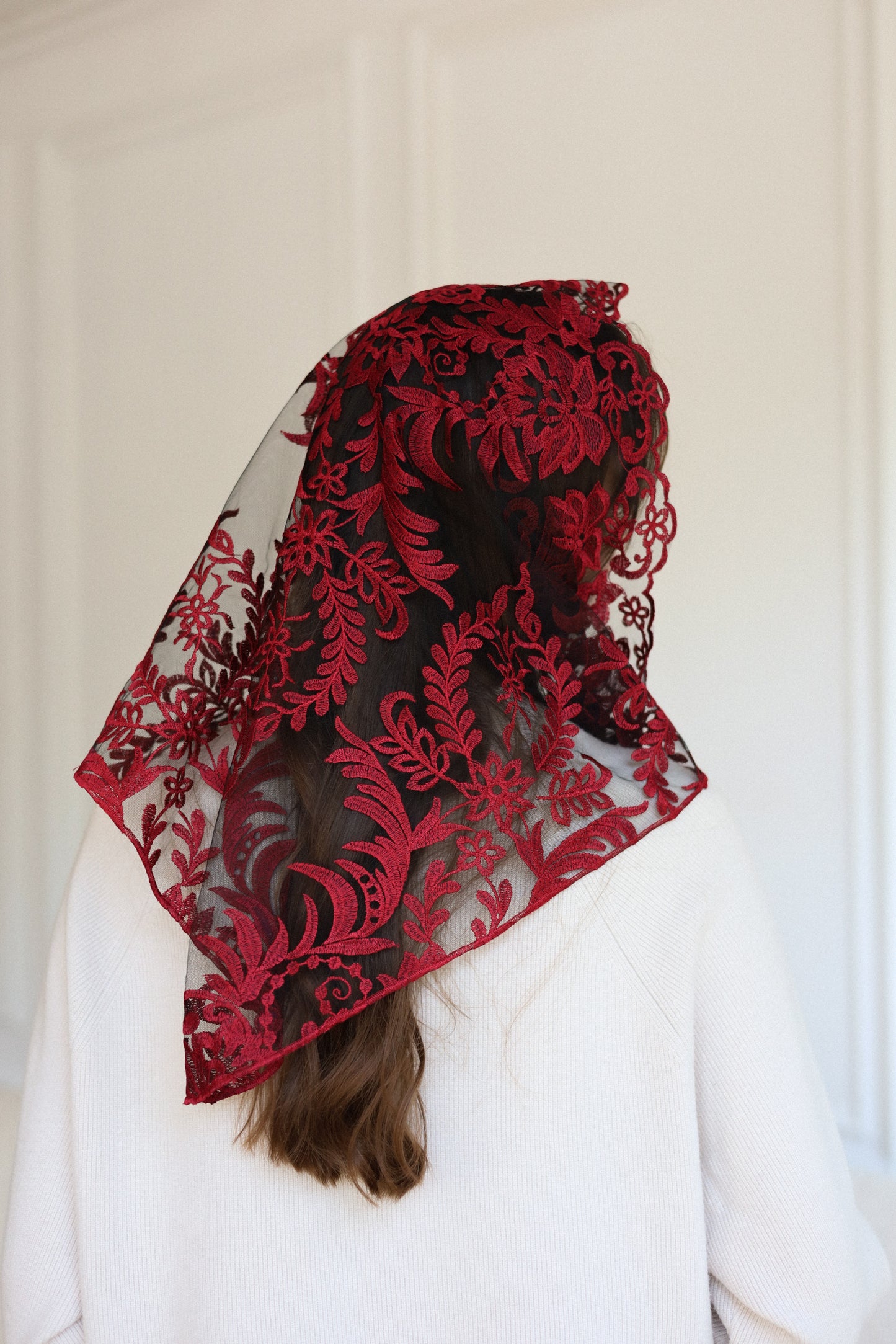 NEW BURGUNDY VEIL
