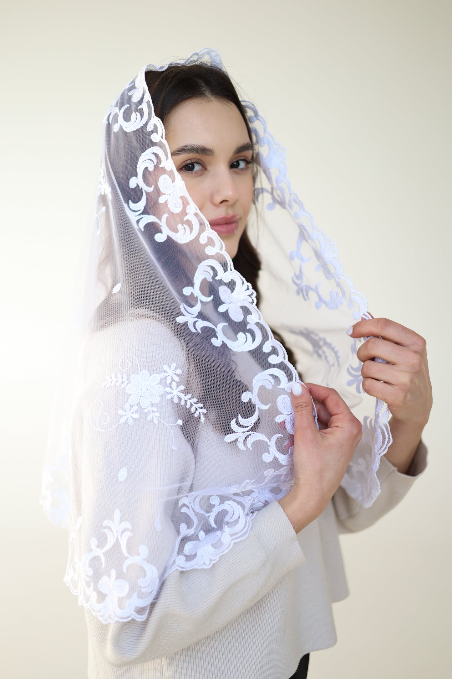 LONG IVORY VEIL - MariaVeils