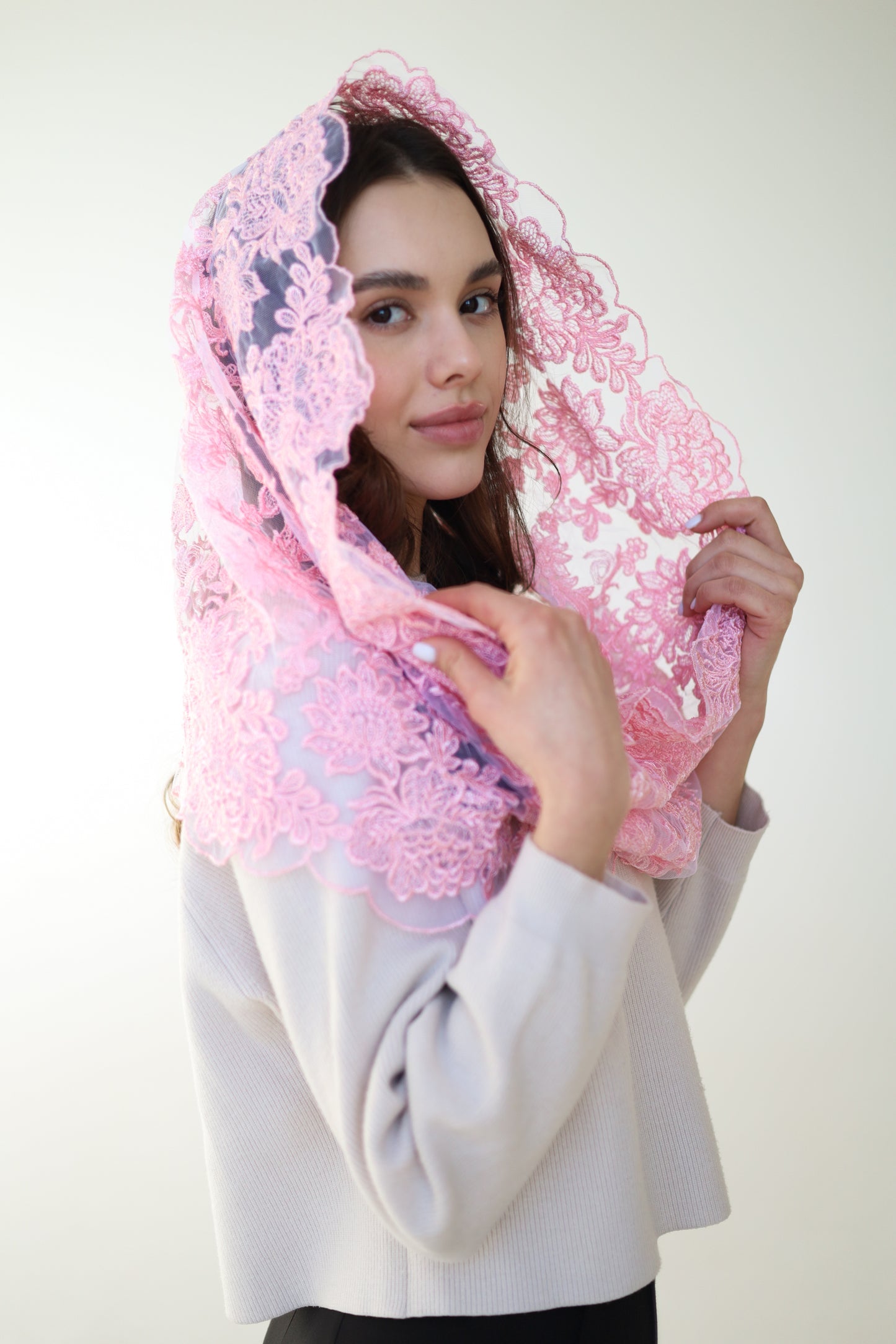 PINK CHAPEL VEIL - MariaVeils