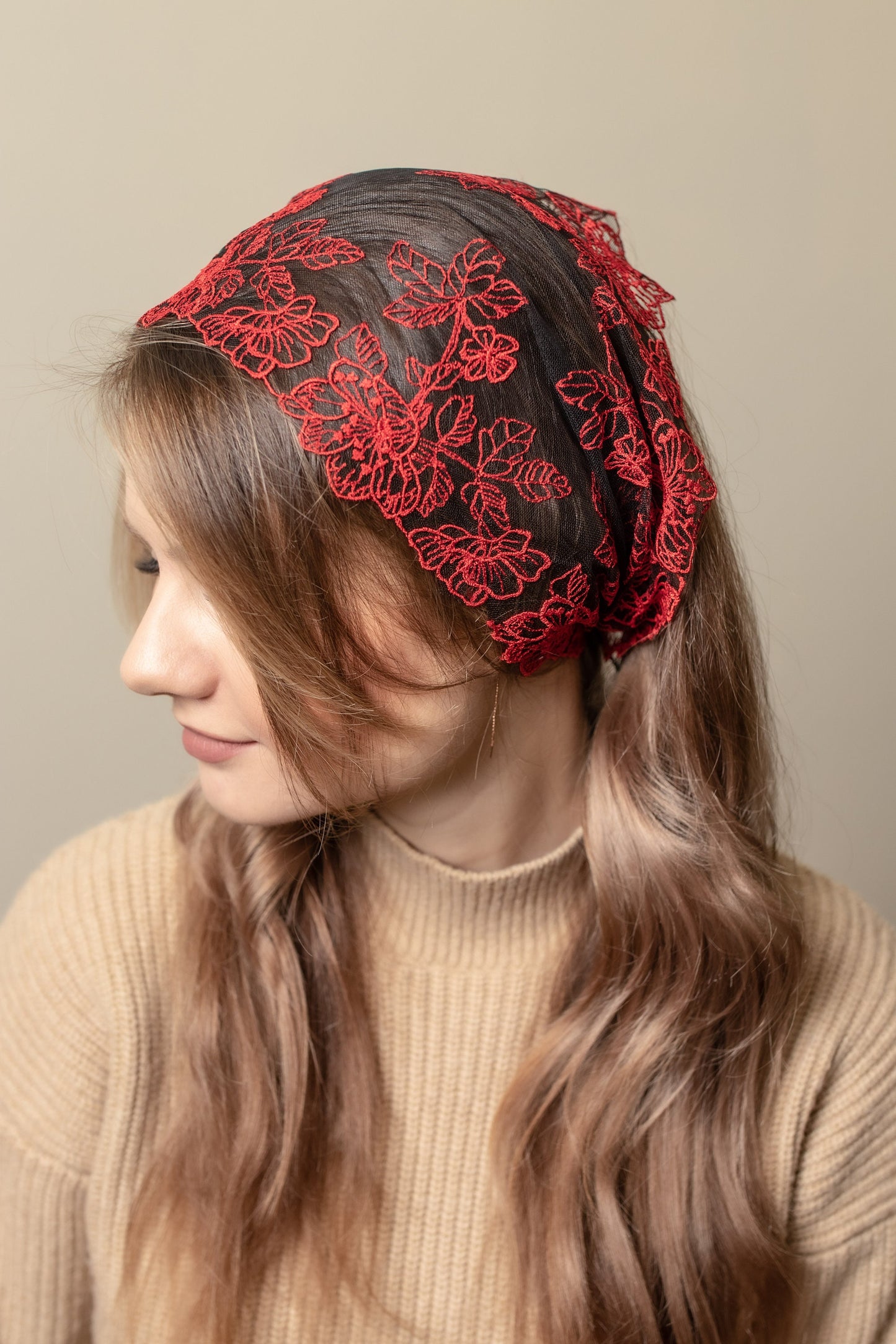 RED HEAD BAND - MariaVeils