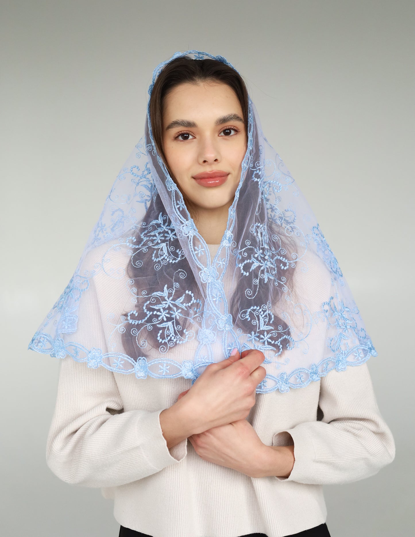 LONG BLACK MANTILLA - MariaVeils