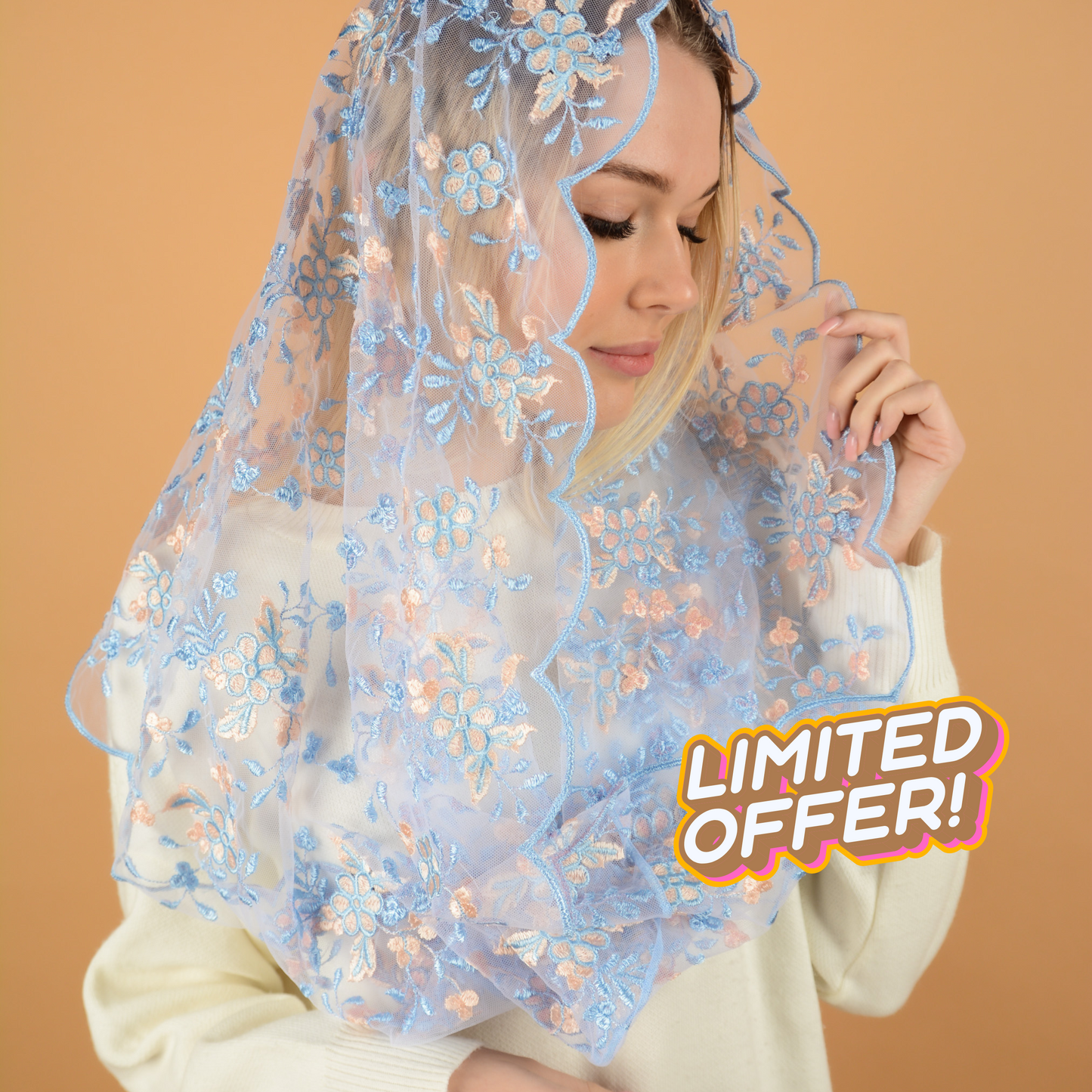 Two Color Infinity Mantilla