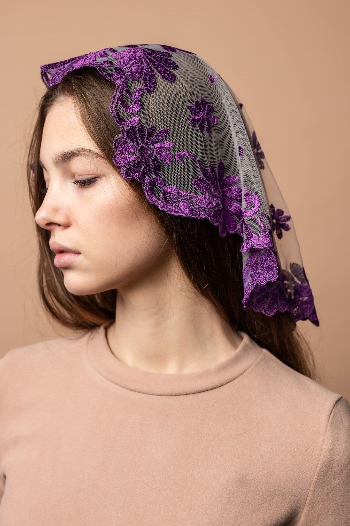Copy of NEW!! Bestseller veil in new purple color - MariaVeils