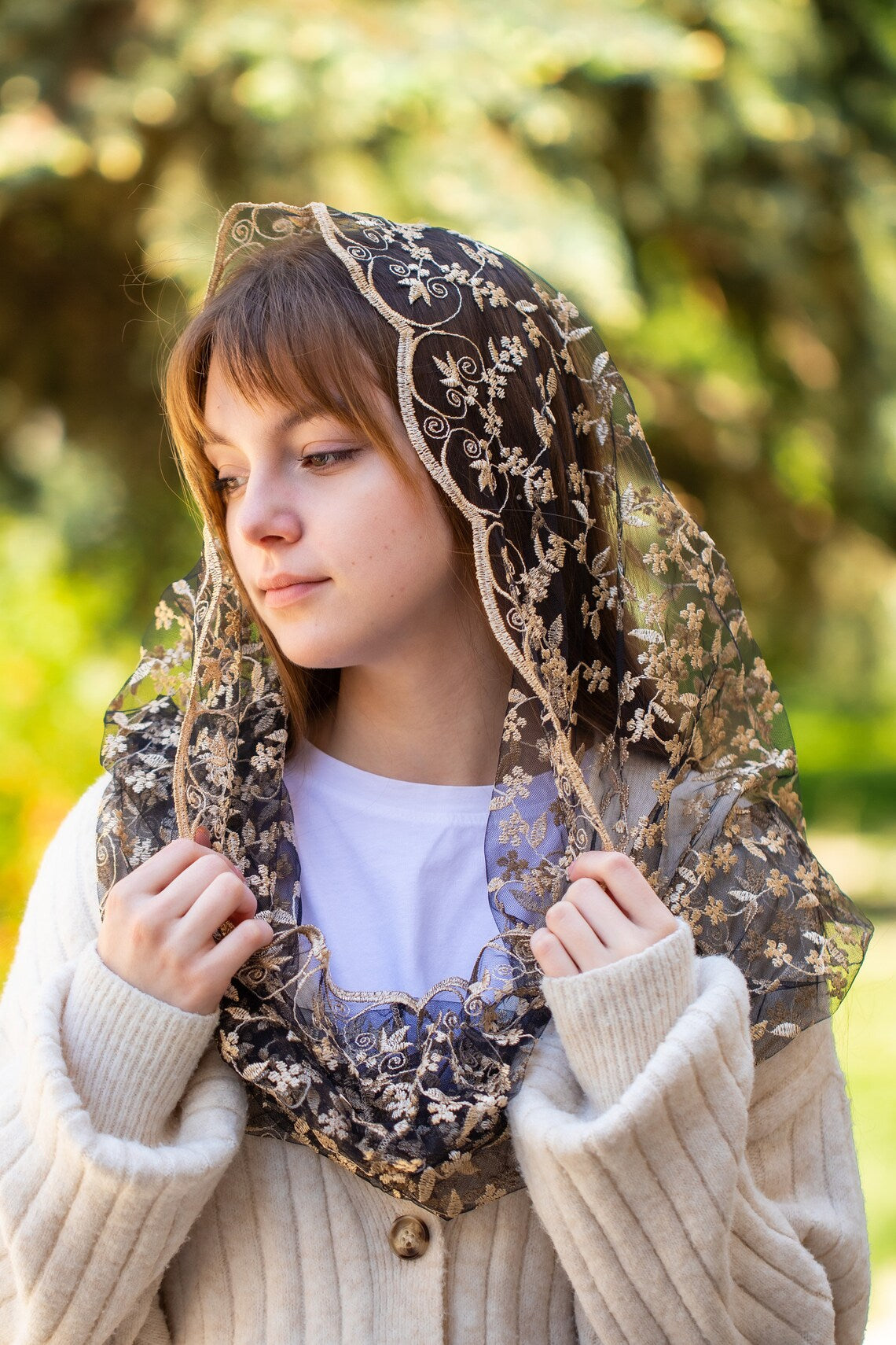 Gold Infinity Veil - MariaVeils