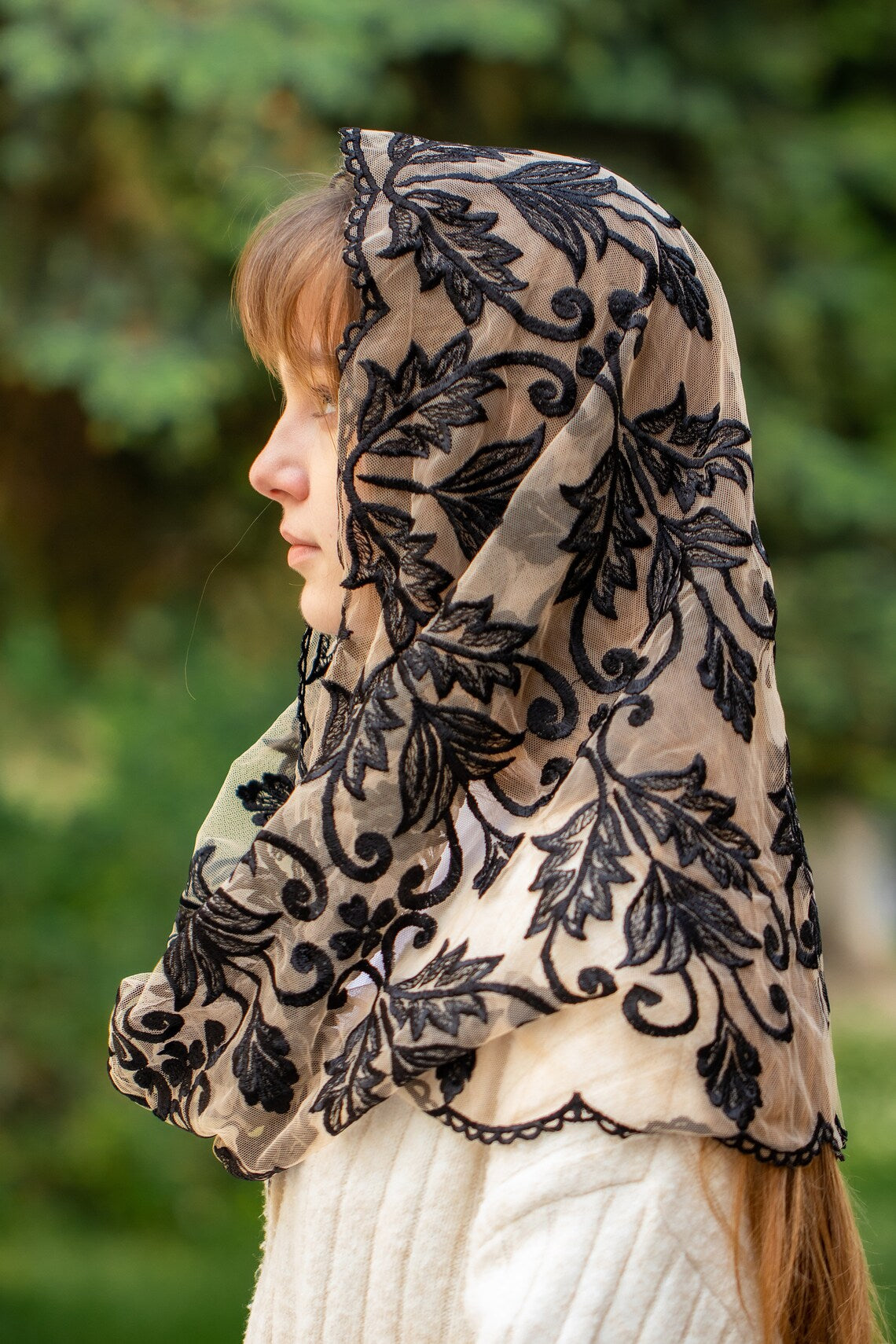 BLACK & NUDE INFINITY VEIL - MariaVeils