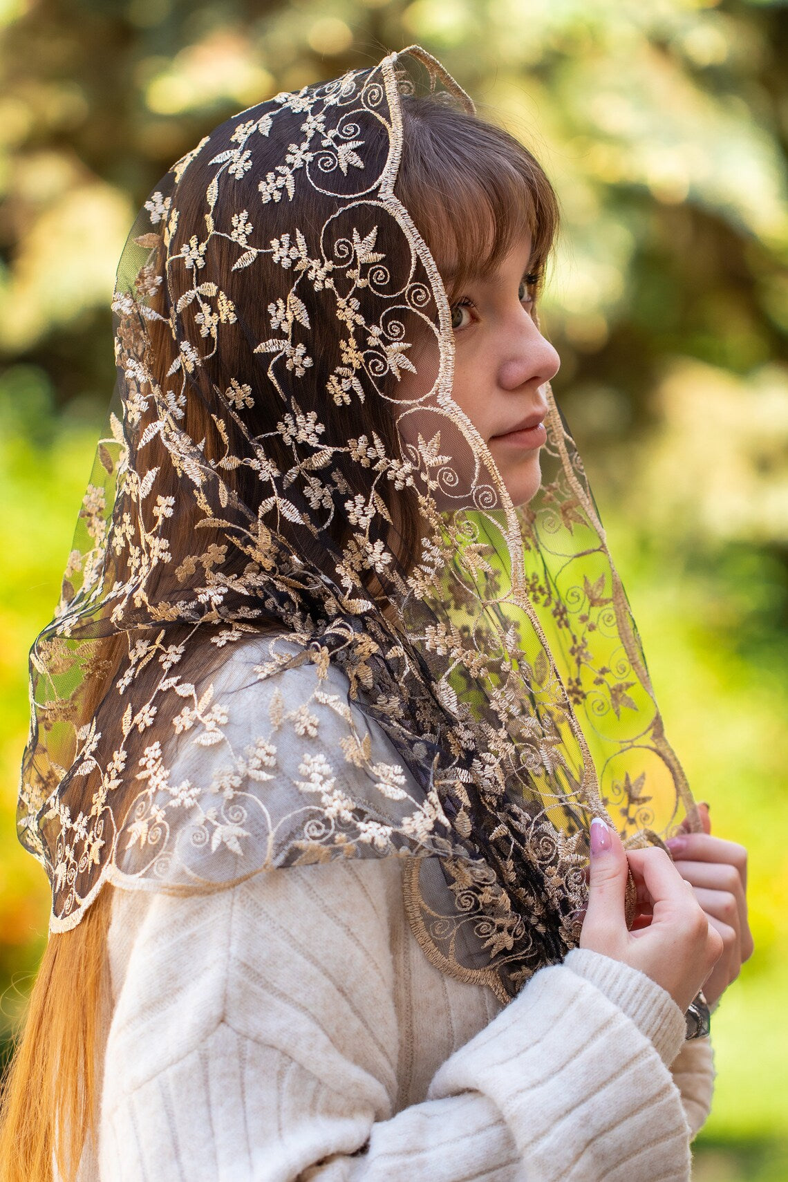 Gold Infinity Veil - MariaVeils
