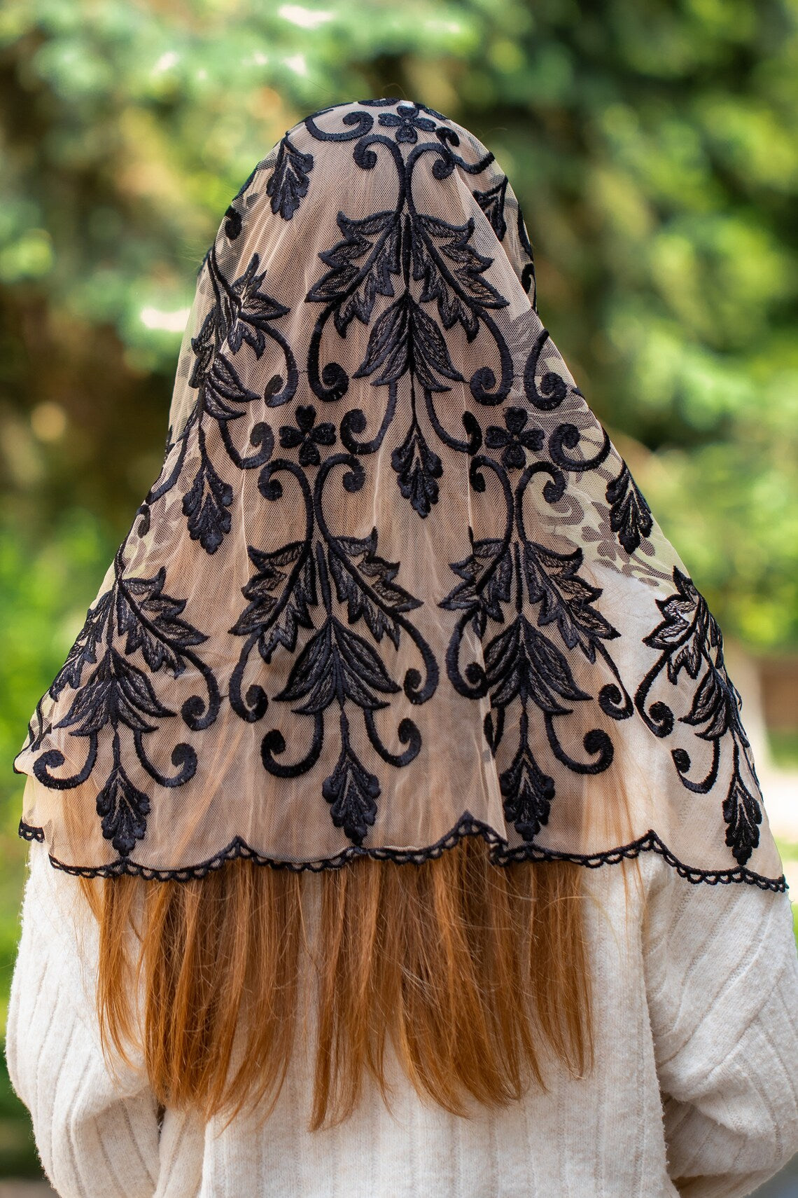 BLACK & NUDE INFINITY VEIL - MariaVeils
