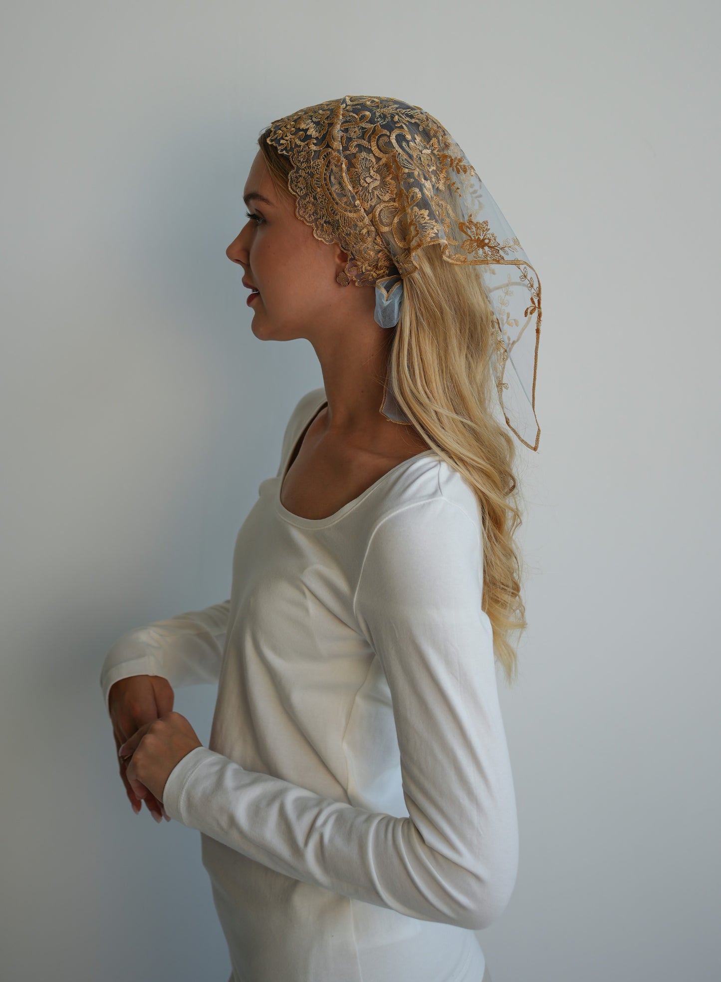 NEW GOLD & BLUE HEADBAND