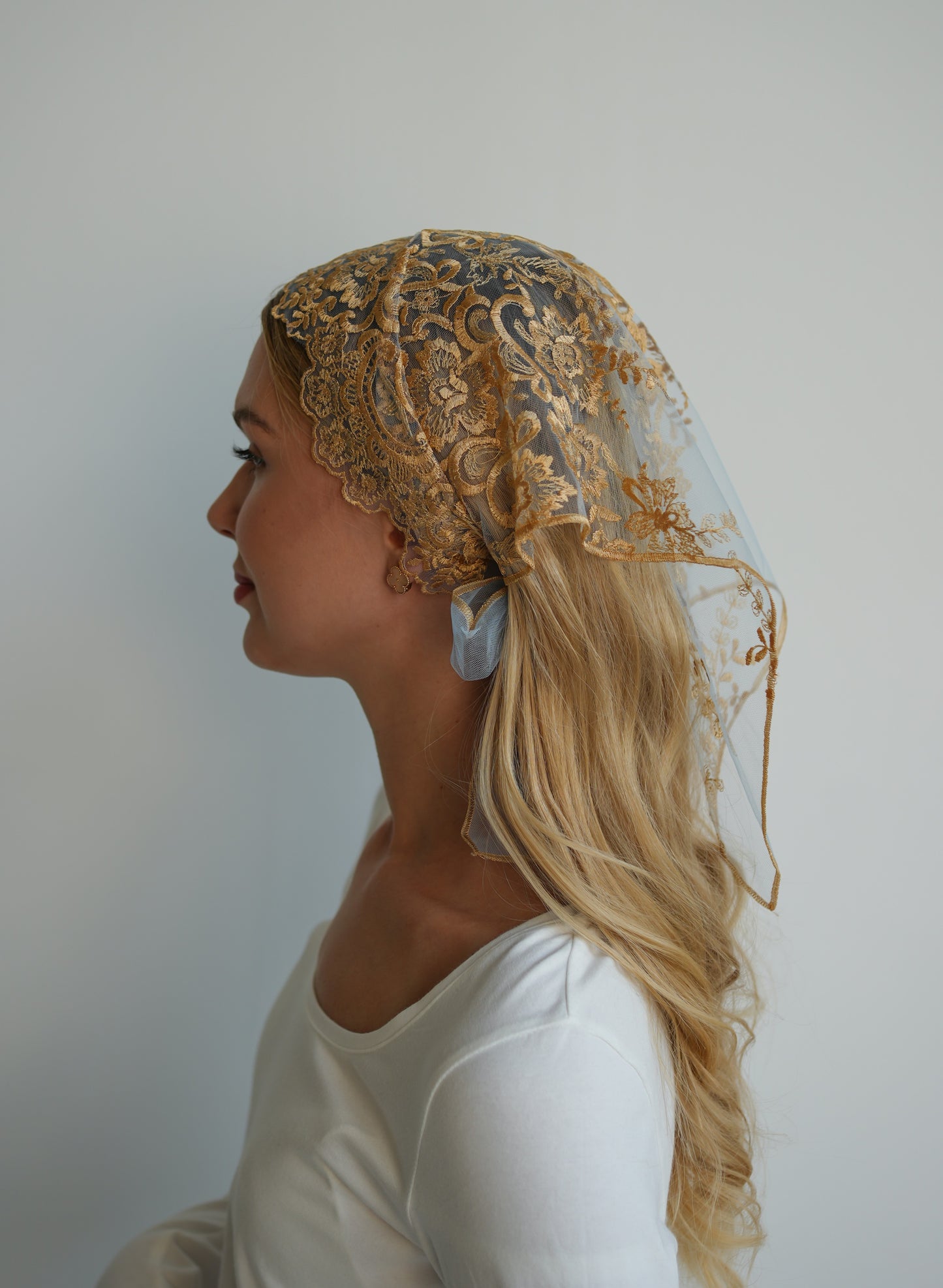 NEW GOLD & BLUE HEADBAND