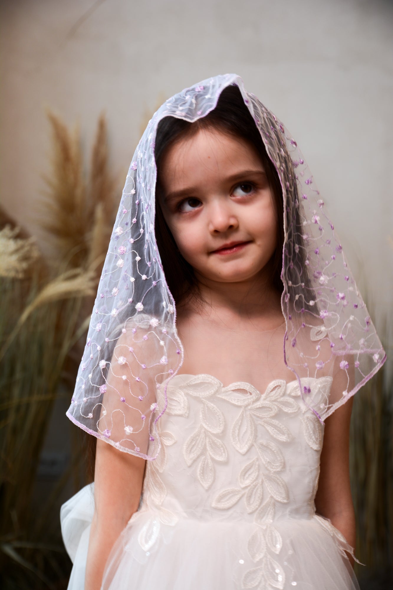 PURPLE SHORT VEIL