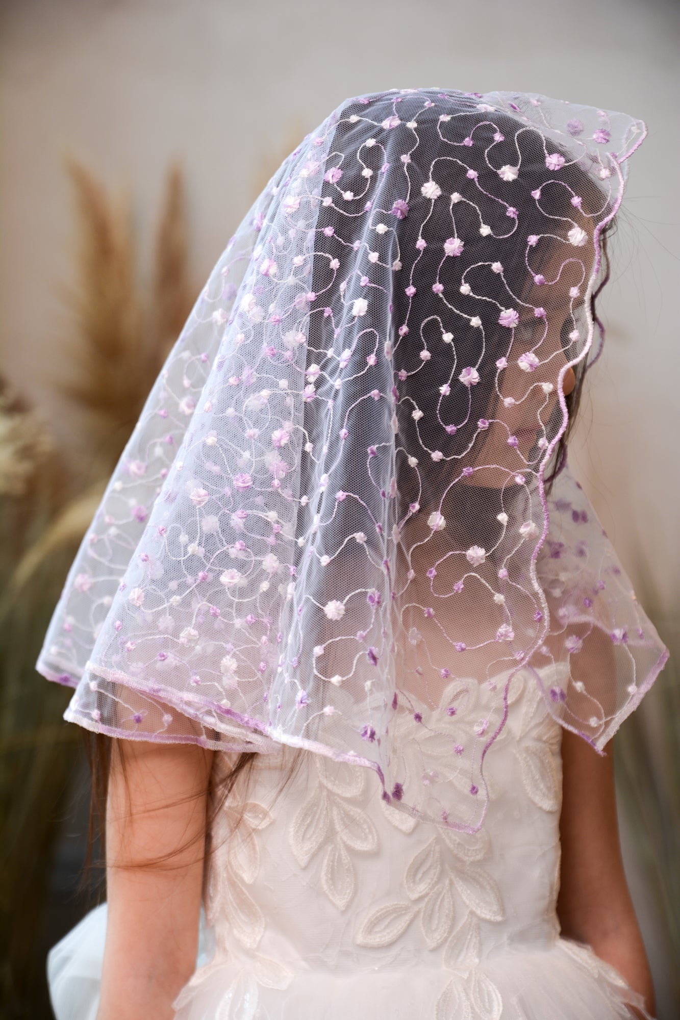PURPLE SHORT VEIL