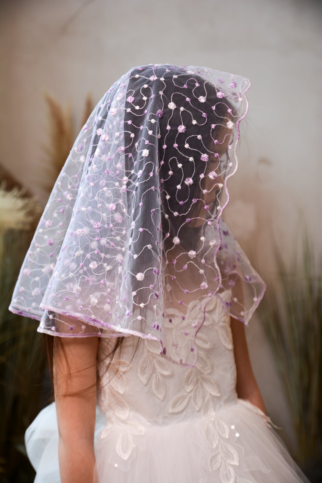 PURPLE SHORT VEIL