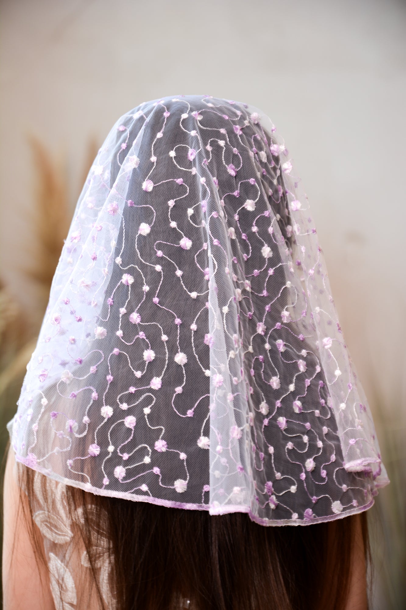 PURPLE SHORT VEIL