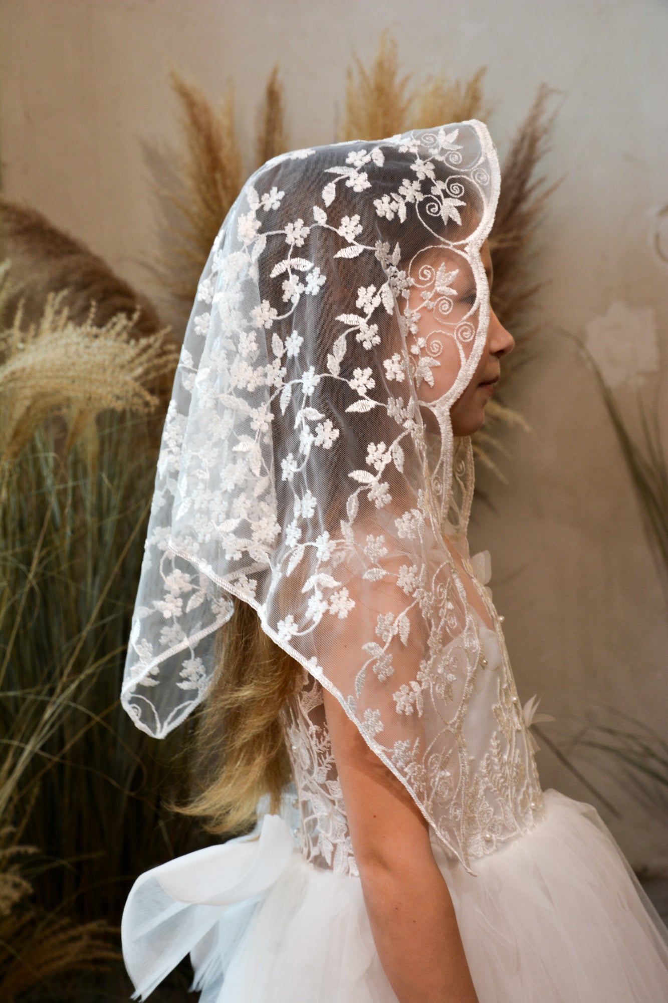 SHORT IVORY VEIL
