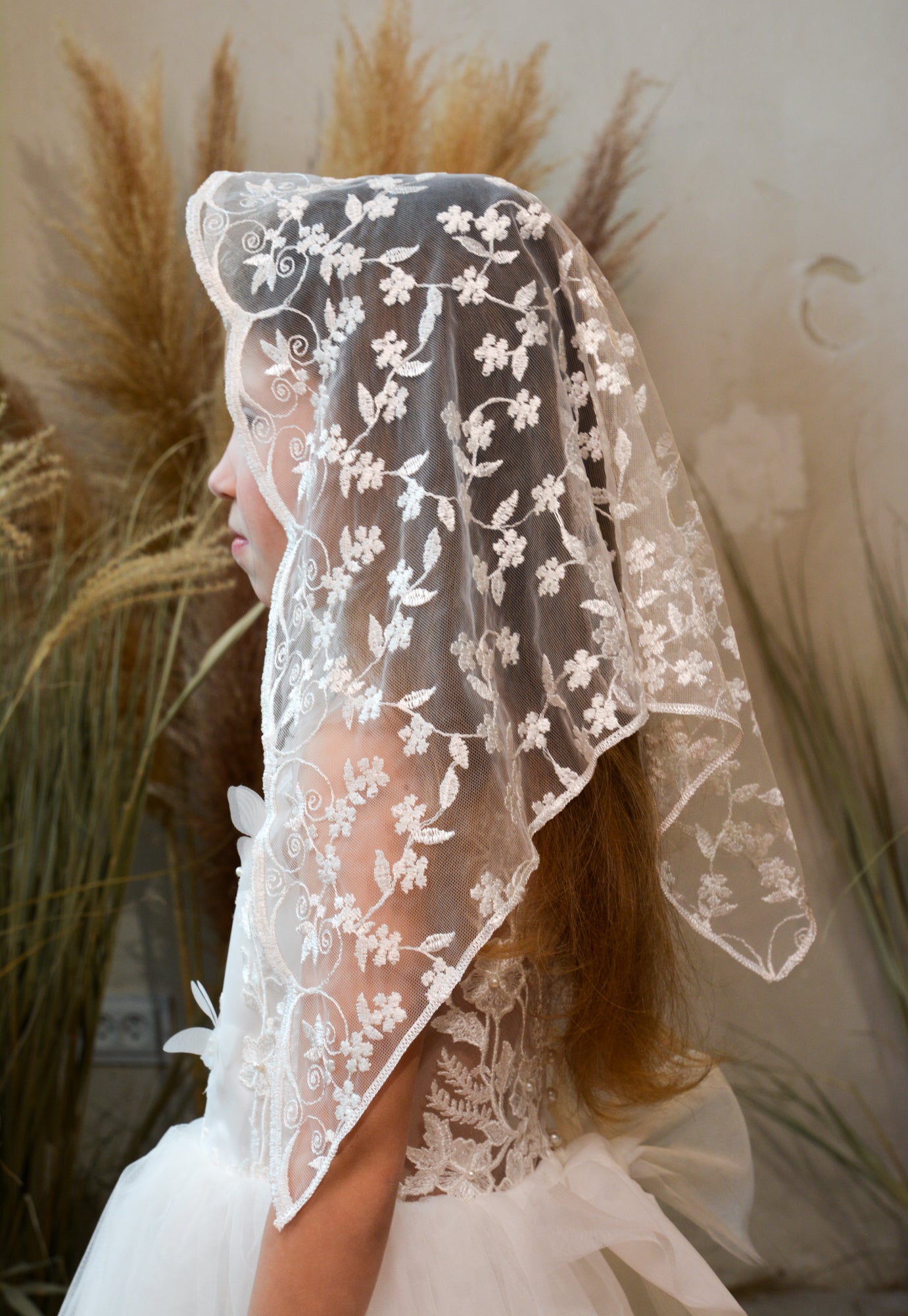 SHORT IVORY VEIL