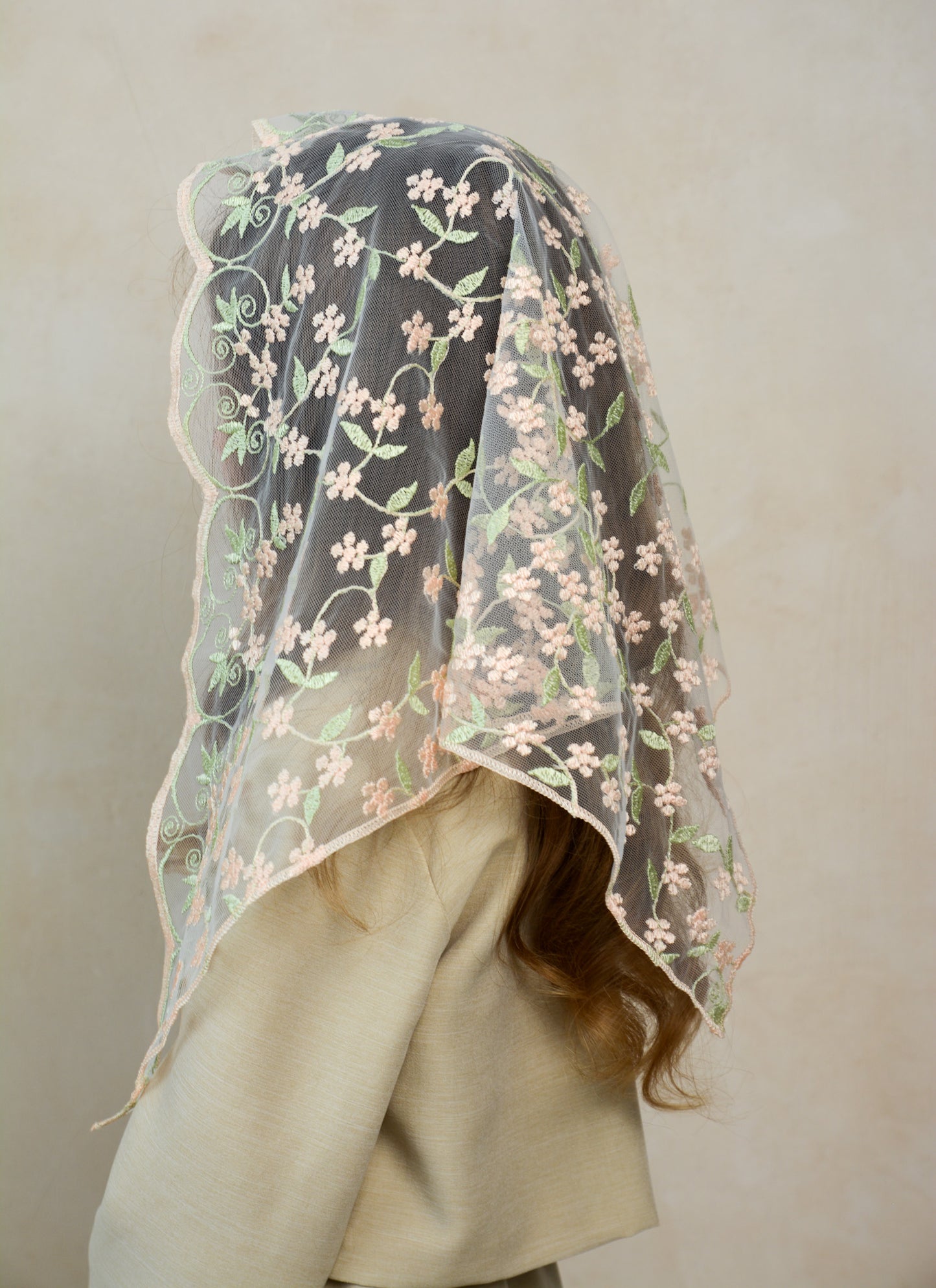 PEACH & PISTACHIO CHILD VEIL