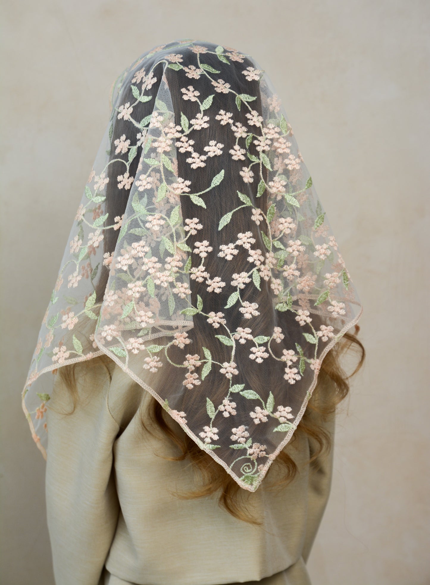 PEACH & PISTACHIO CHILD VEIL
