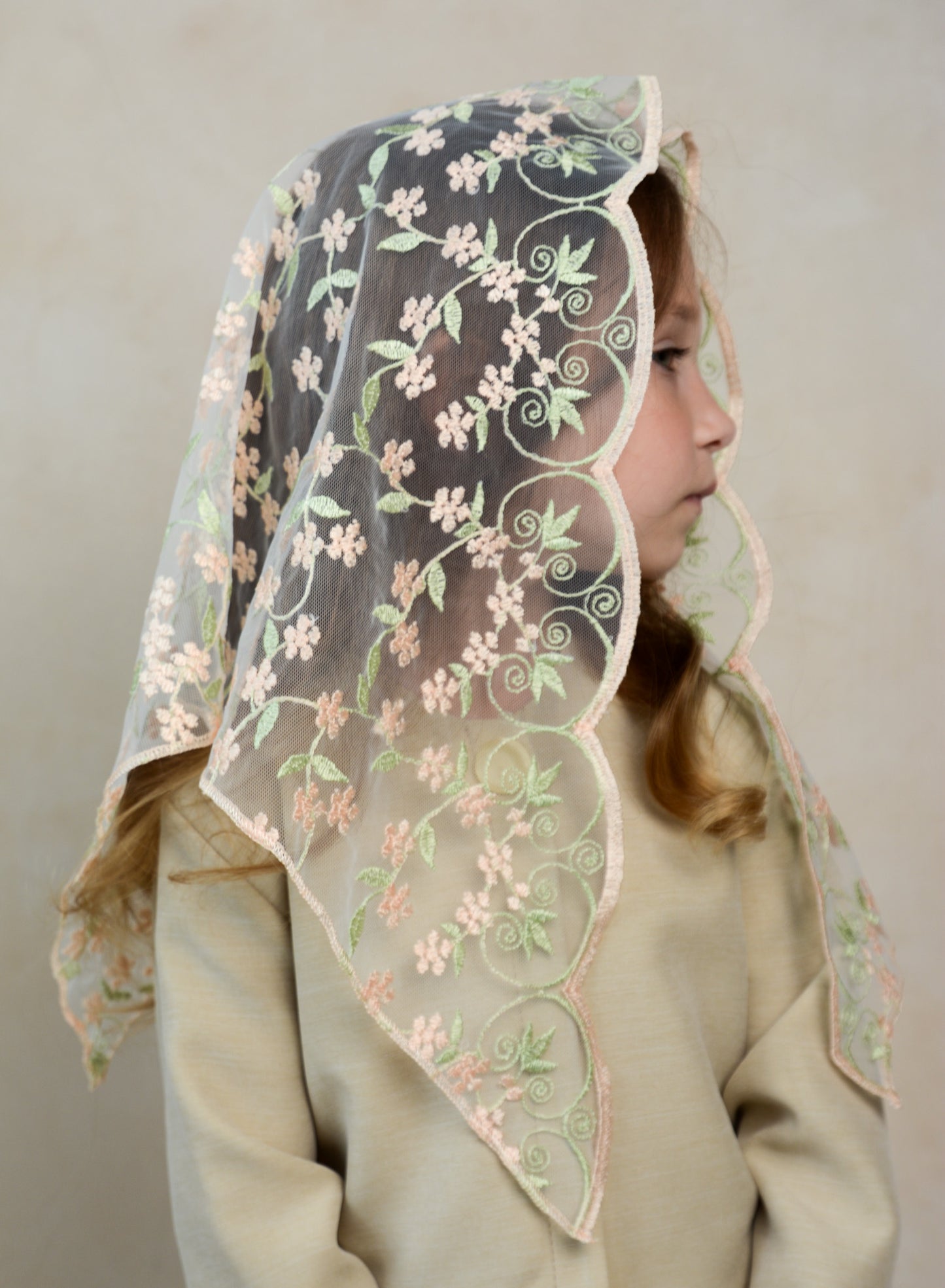 PEACH & PISTACHIO CHILD VEIL