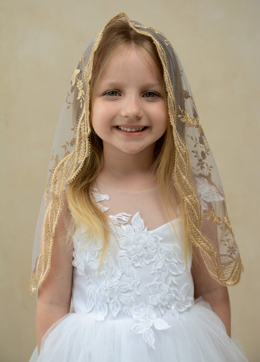CHILD GOLD MANTILLA