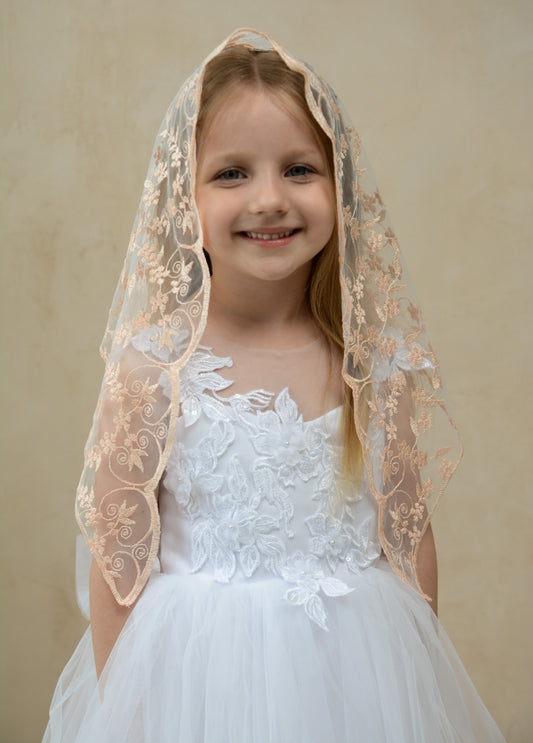 PEACH CHILD VEIL