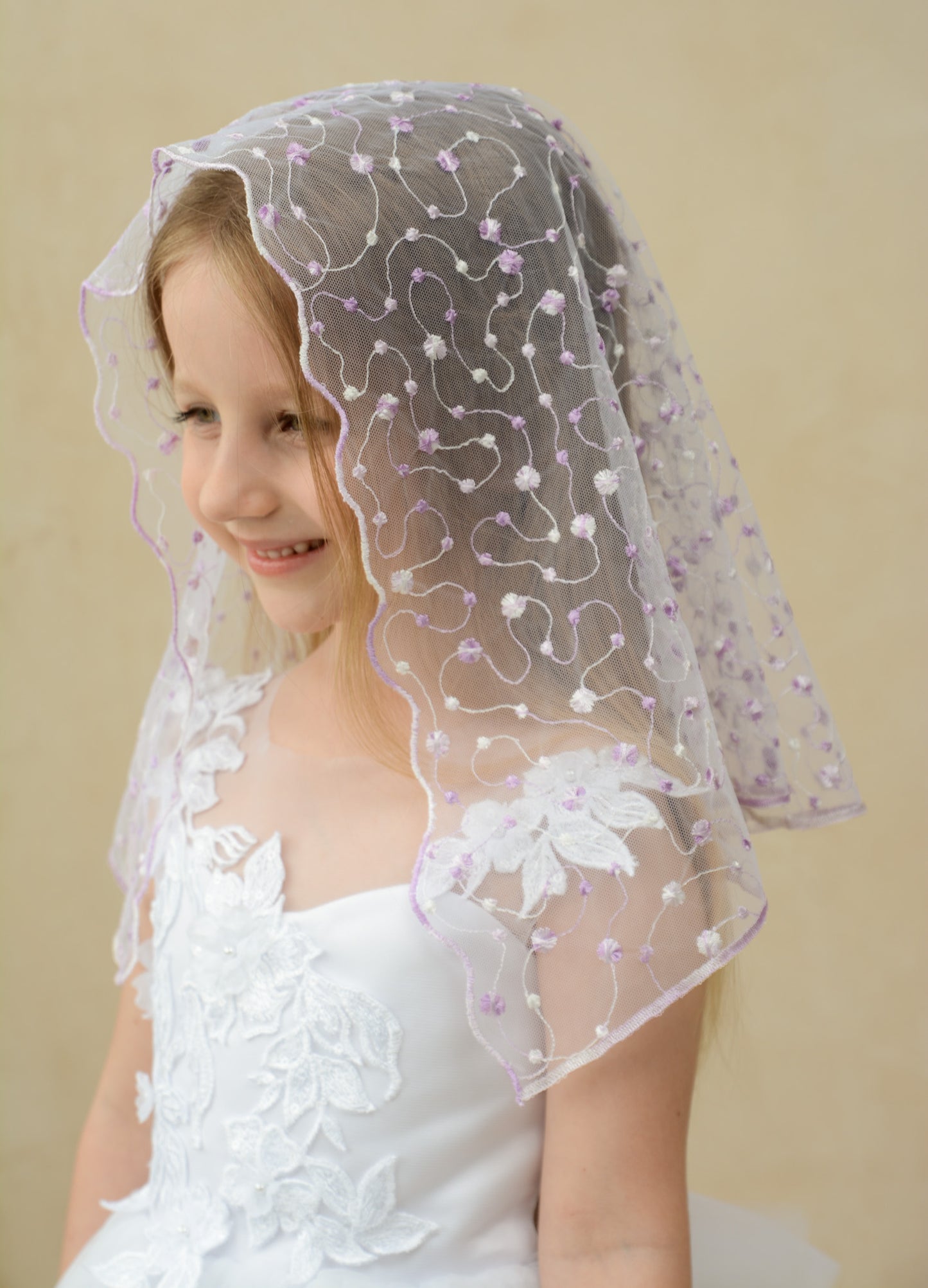 PURPLE SHORT VEIL
