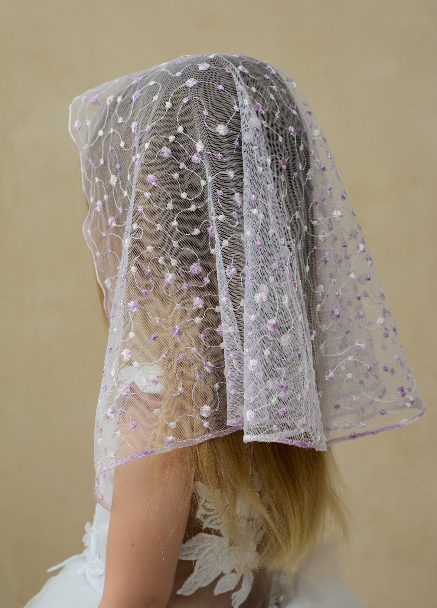 PURPLE SHORT VEIL