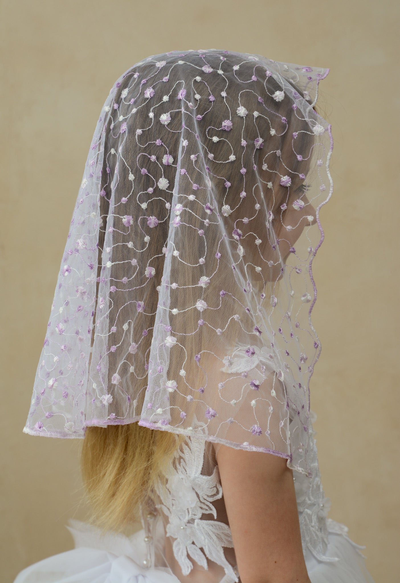 PURPLE SHORT VEIL