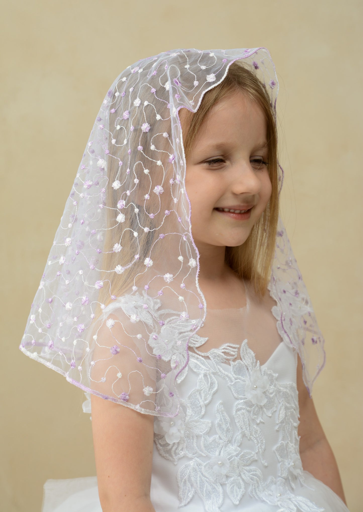 PURPLE SHORT VEIL