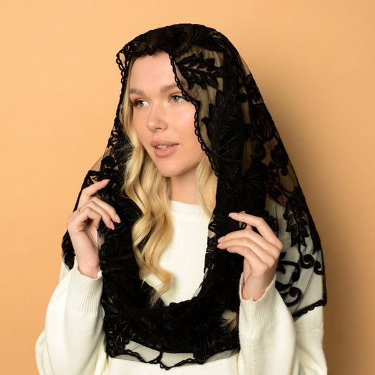 BLACK INFINITY MANTILLA