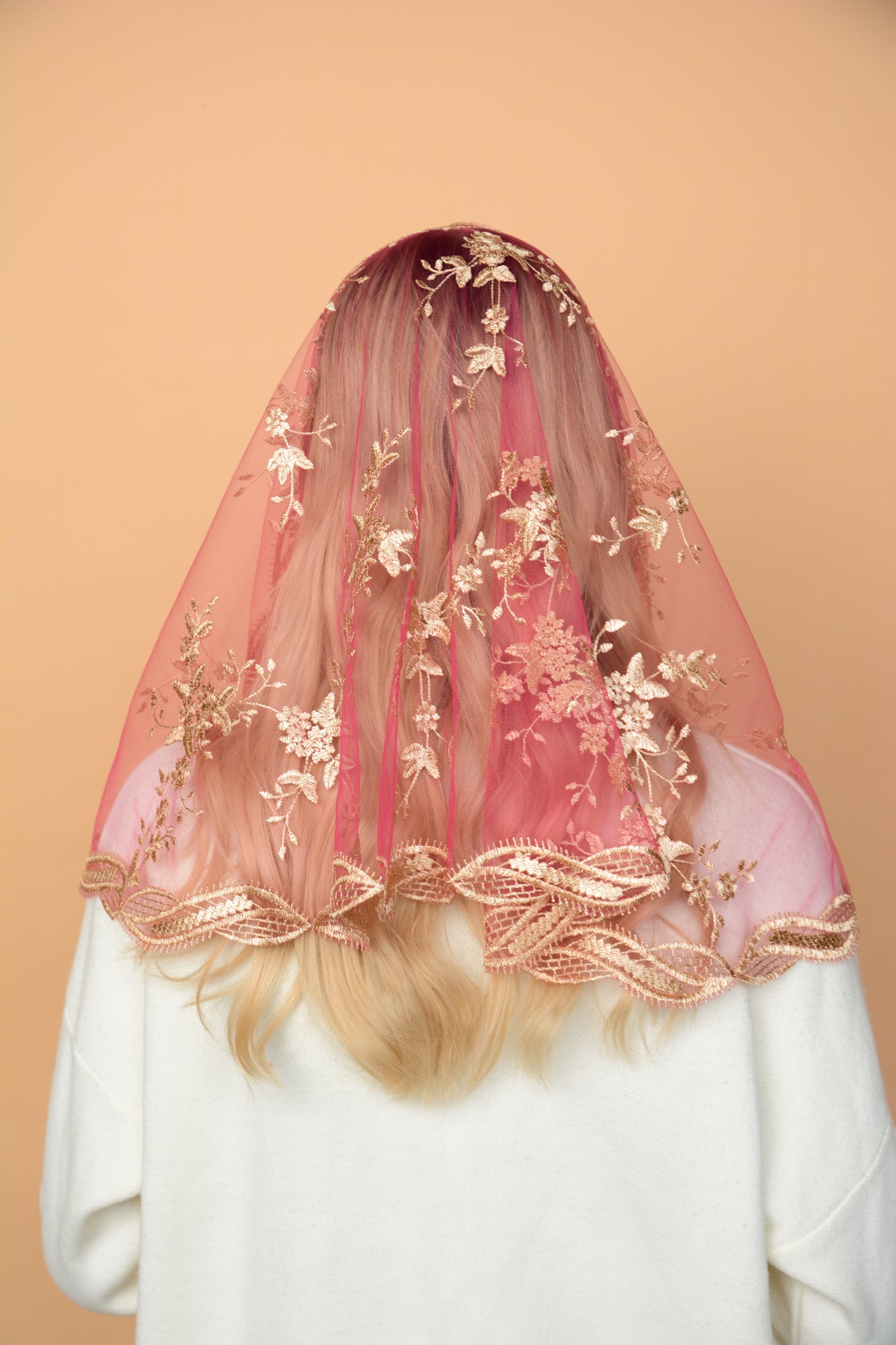 GOLD & PINK VEIL