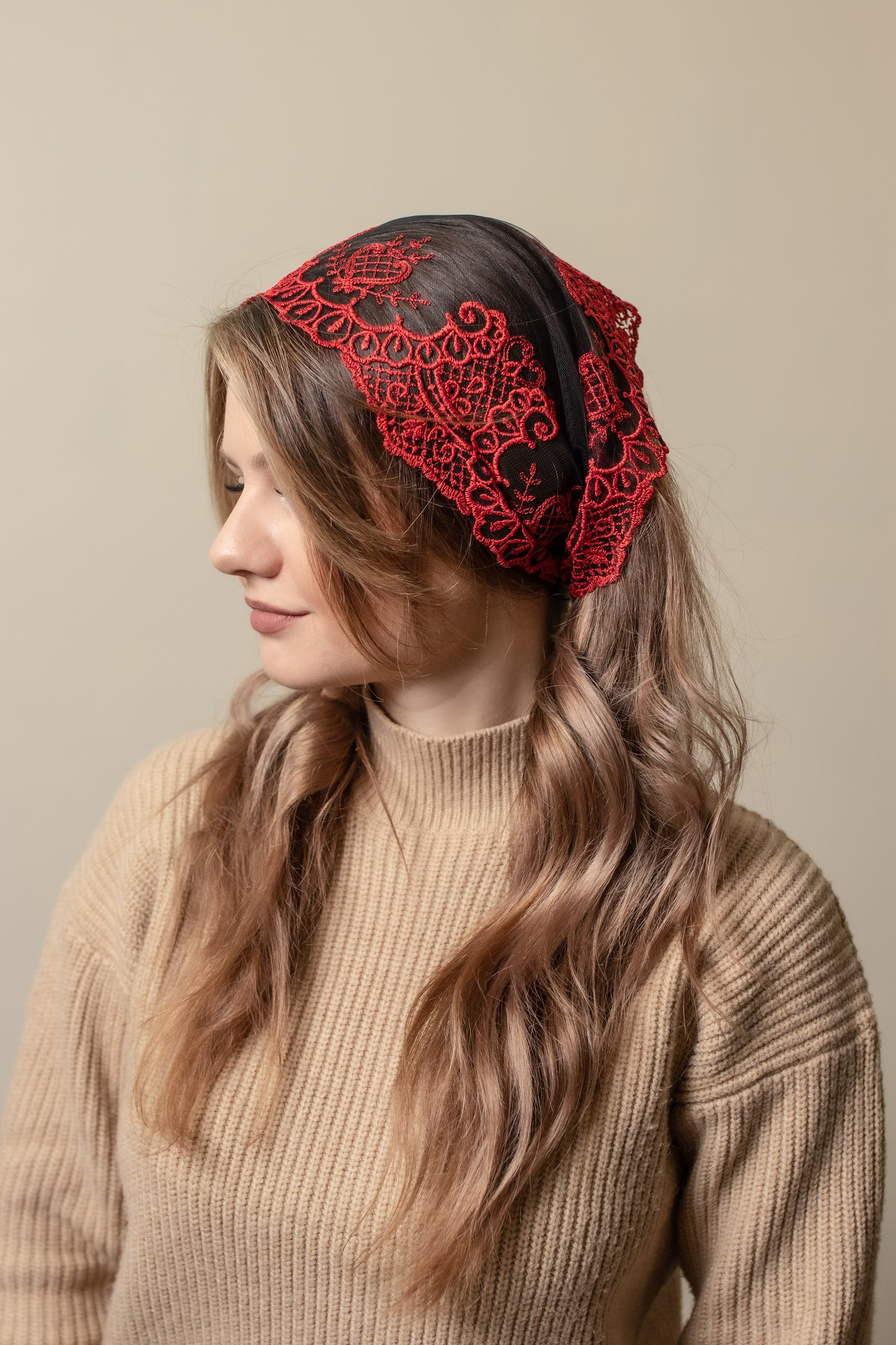 RED HEAD BAND - MariaVeils