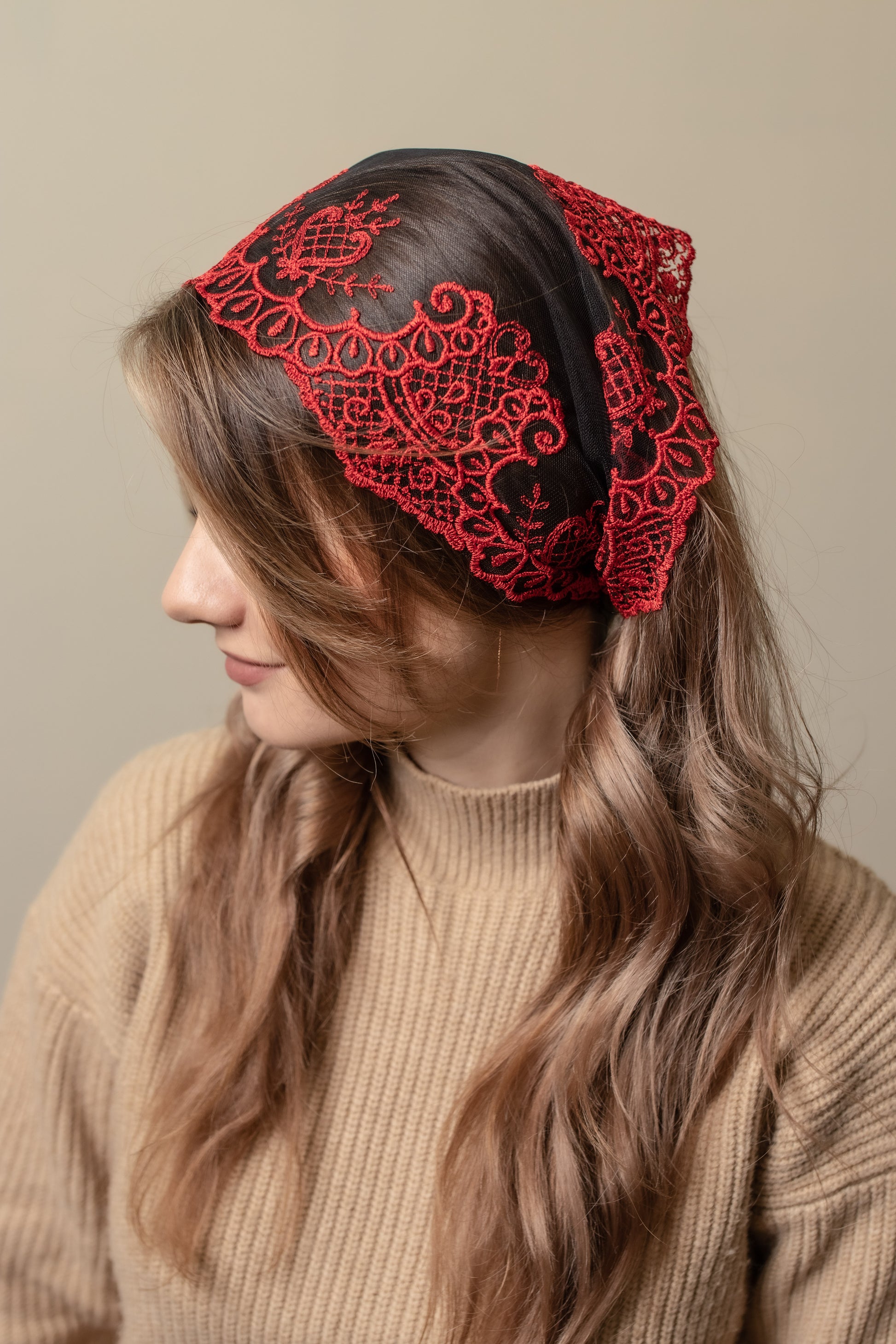 RED HEAD BAND - MariaVeils