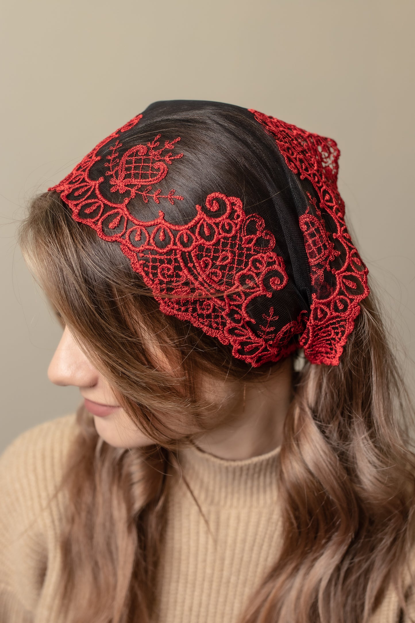 RED HEAD BAND - MariaVeils