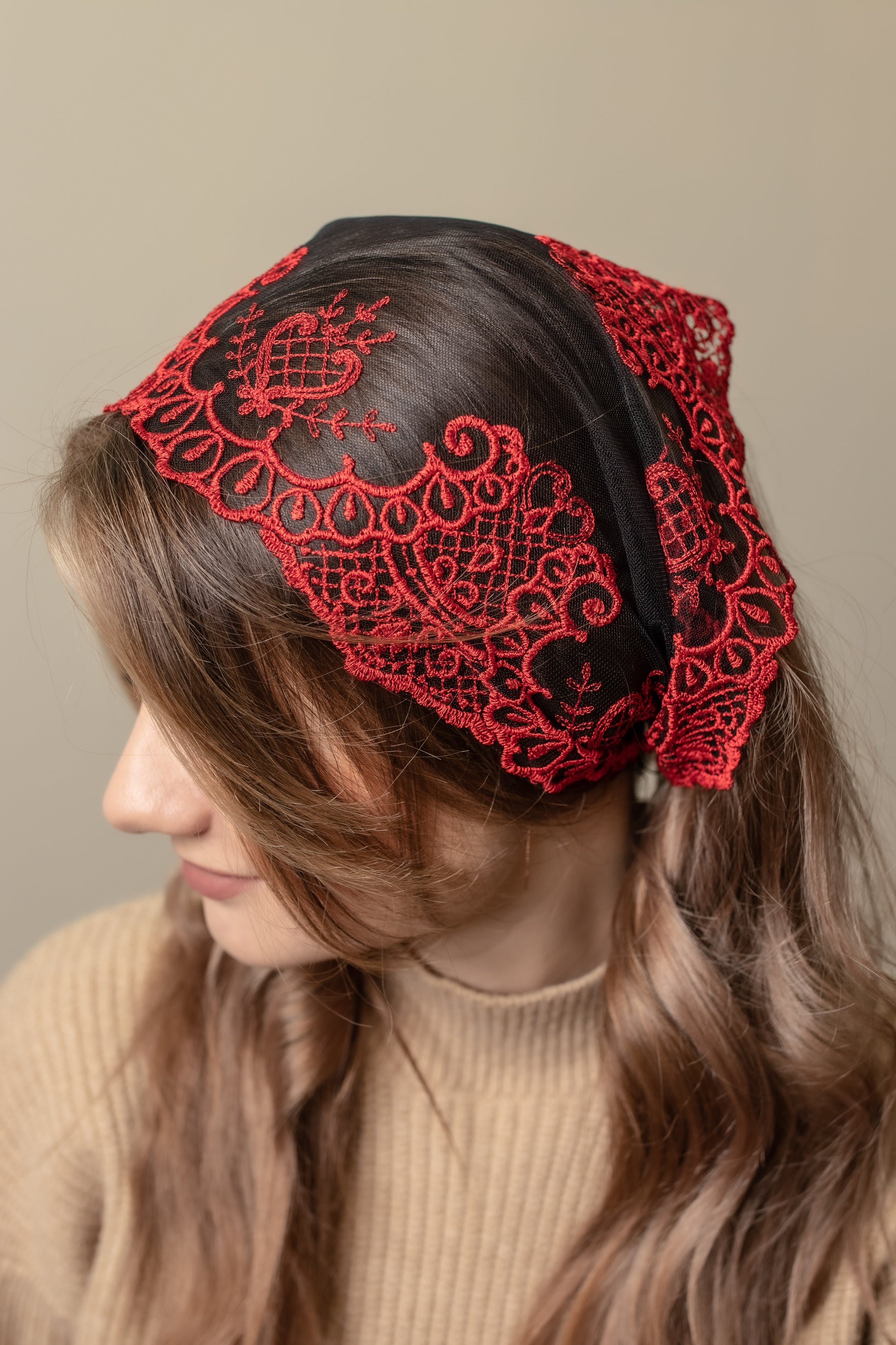 RED HEAD BAND - MariaVeils