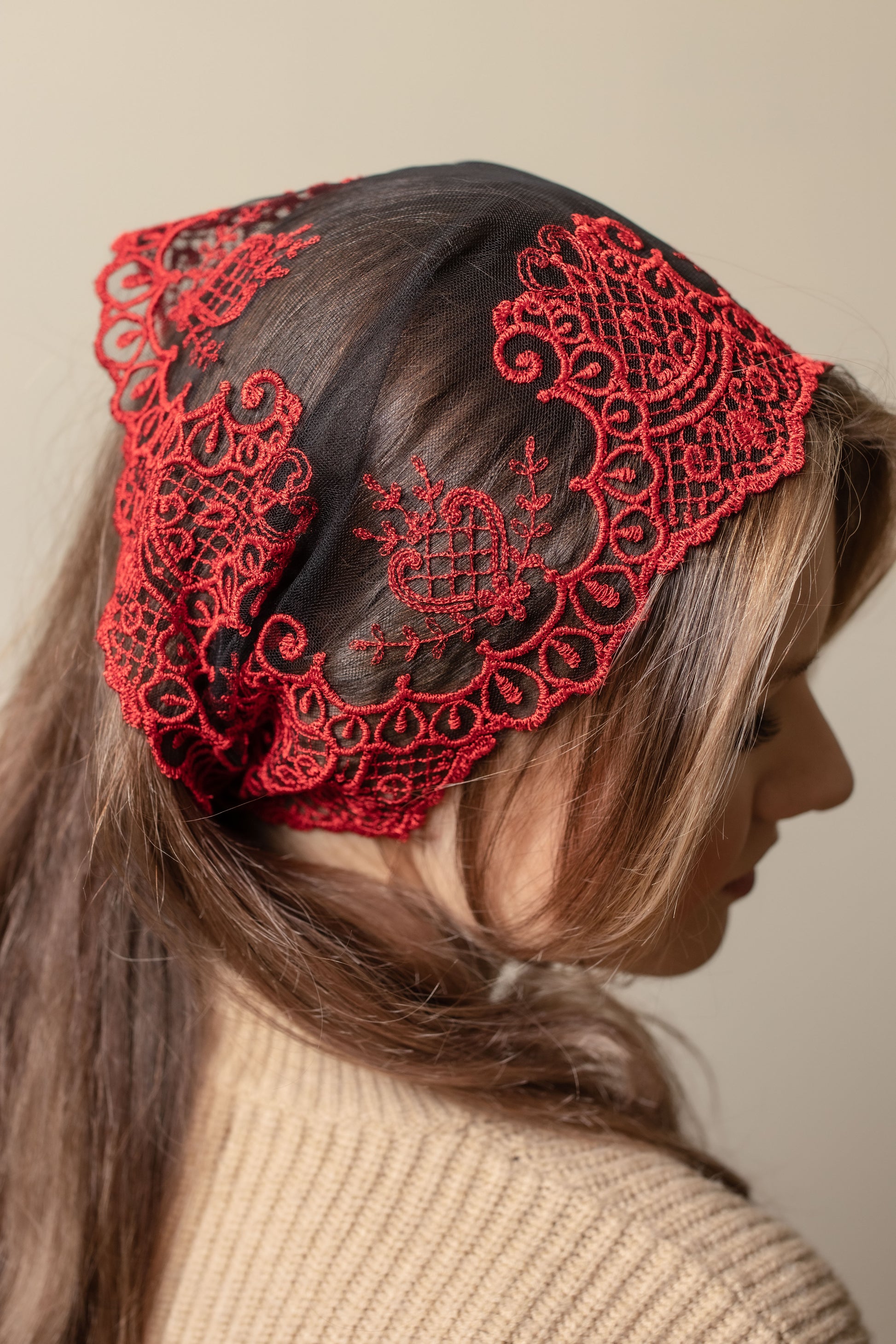 RED HEAD BAND - MariaVeils