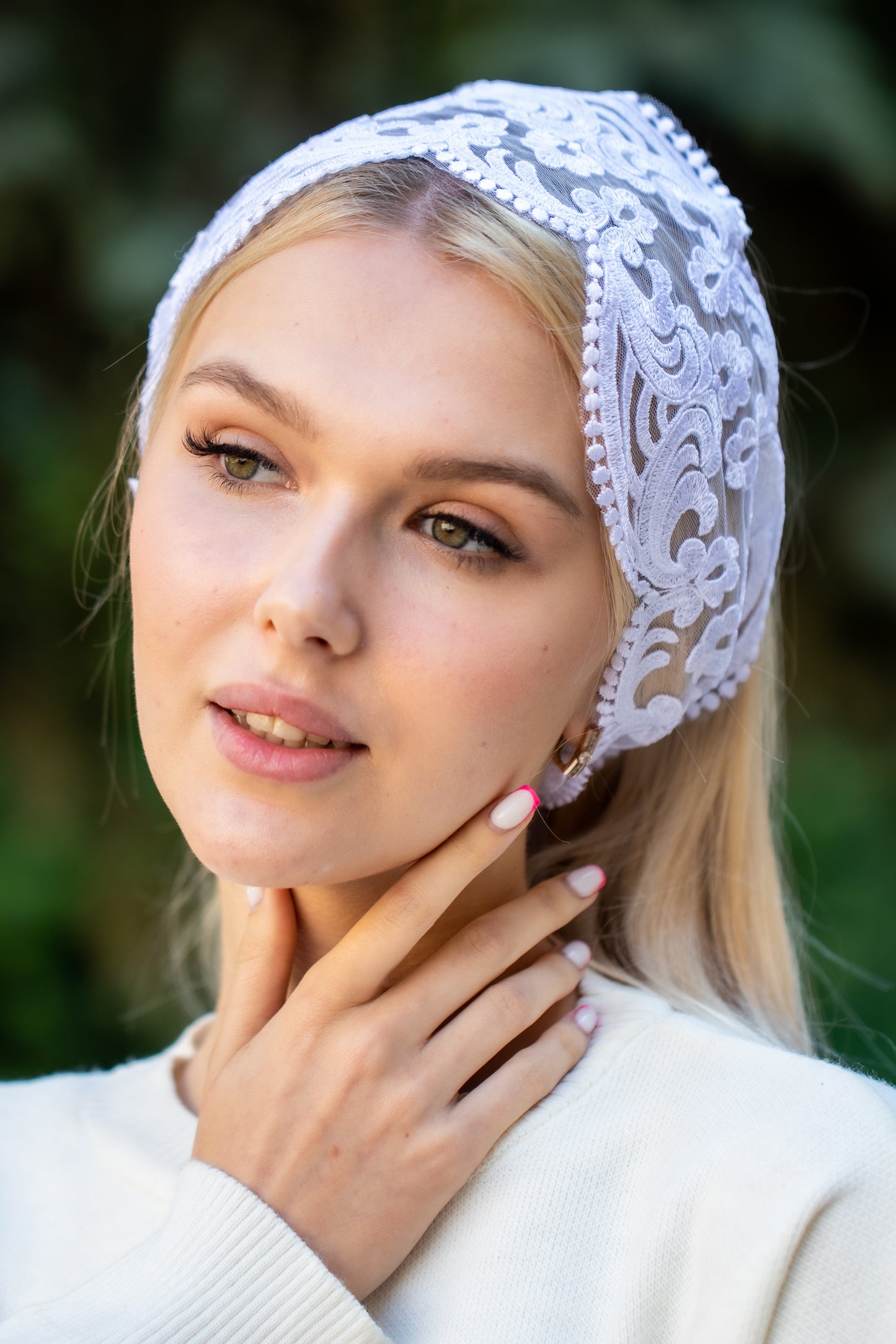 NEW IVORY HEADBAND - MariaVeils