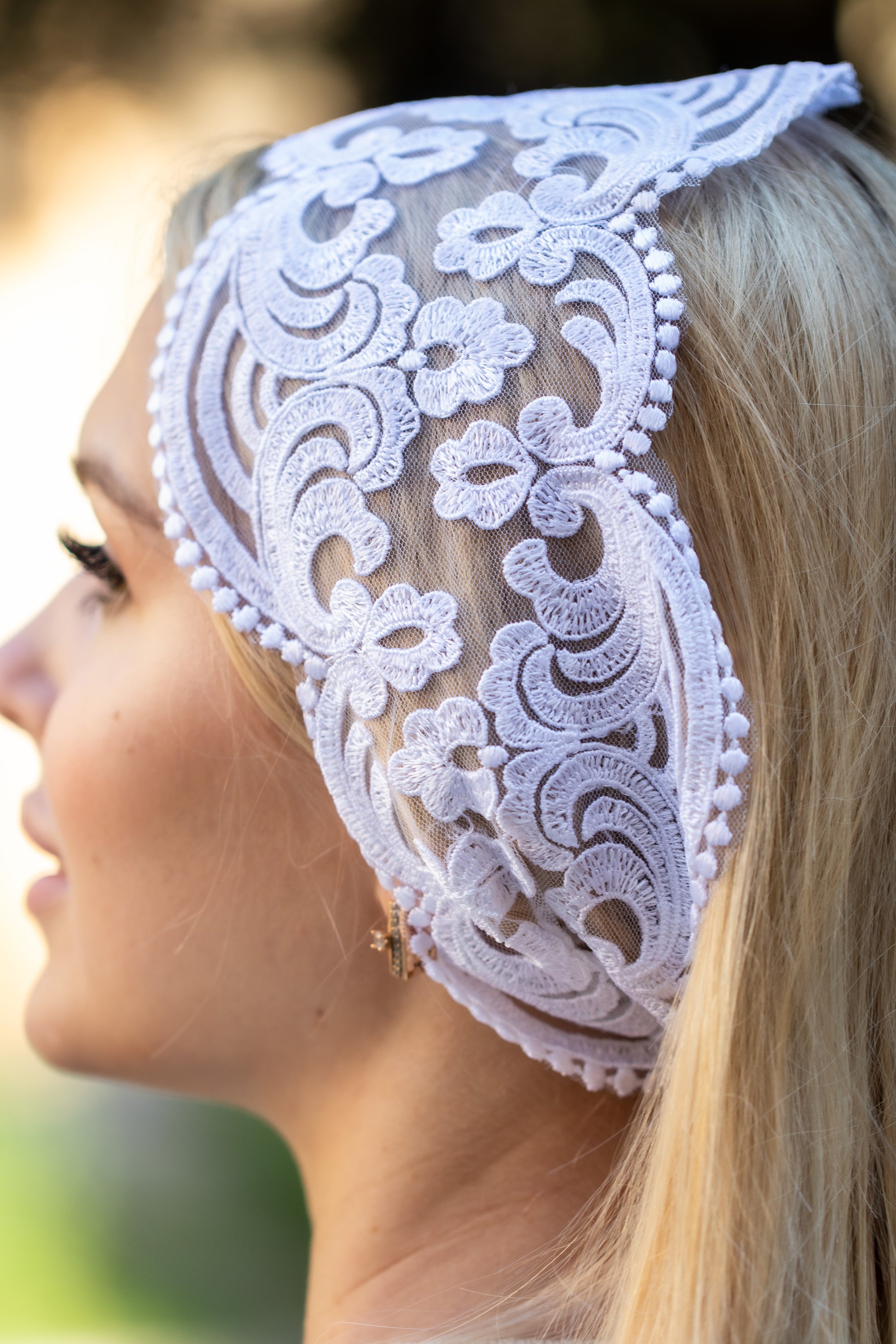 NEW IVORY HEADBAND - MariaVeils