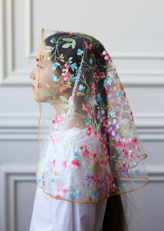 MULTICOLOR CHILD VEIL
