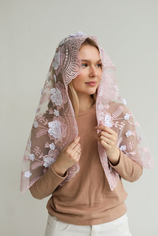 NEW 3D PINK MANTILLA